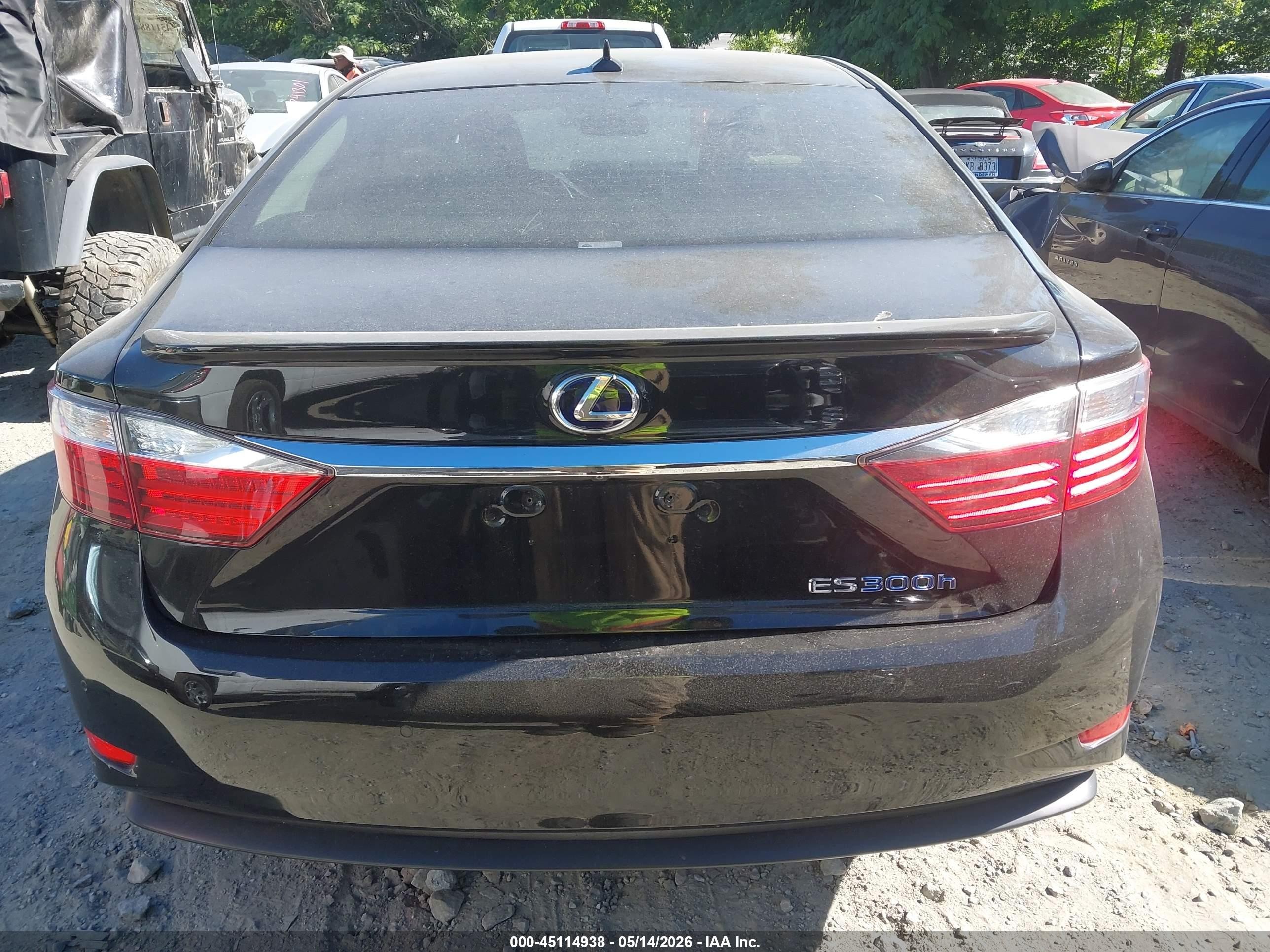 2013 Lexus Es 300h Black vin: JTHBW1GG2D2007587