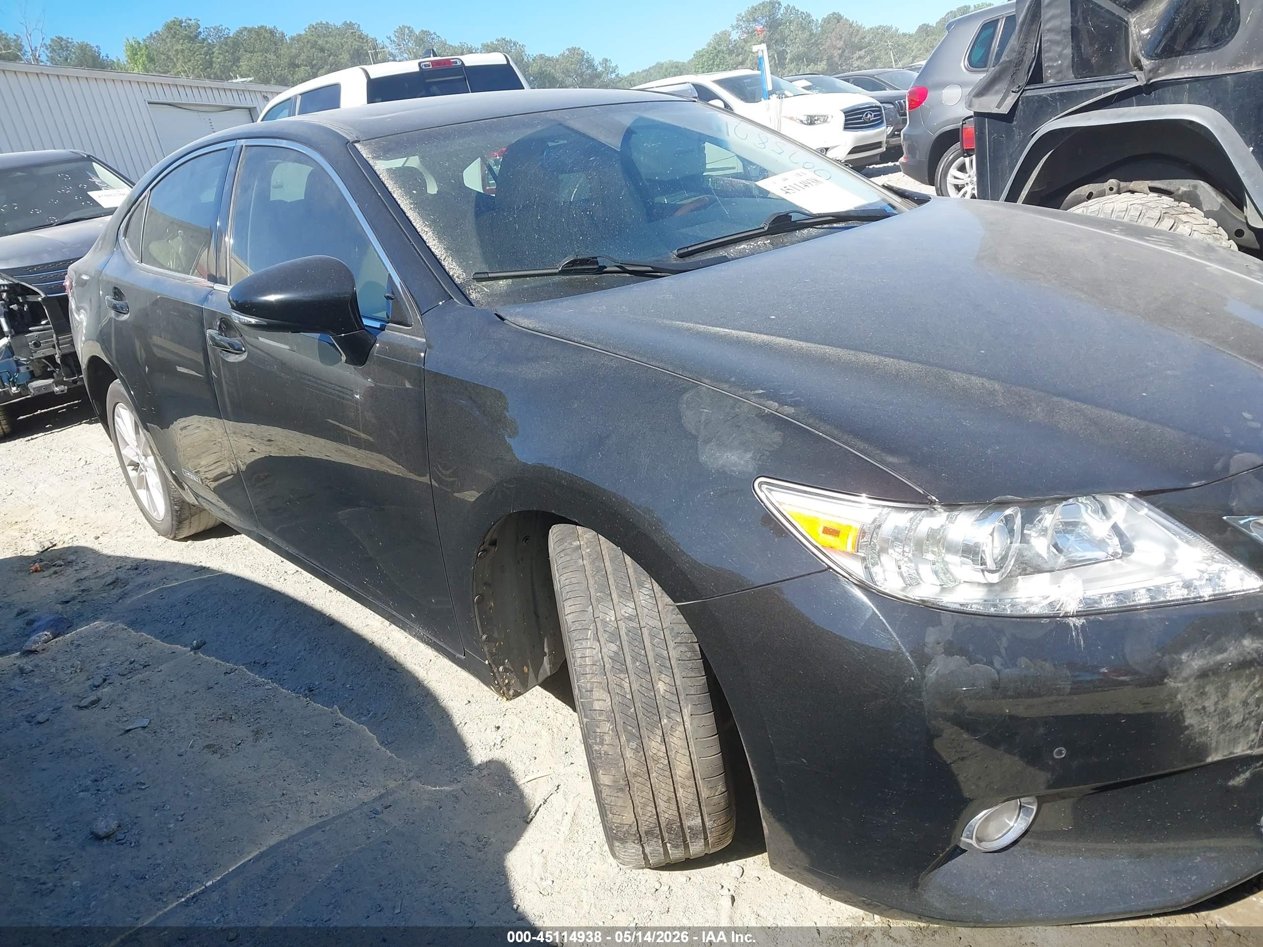 2013 Lexus Es 300h Black vin: JTHBW1GG2D2007587