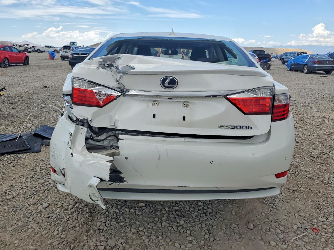 2013 Lexus Es 300h White vin: JTHBW1GG2D2010134