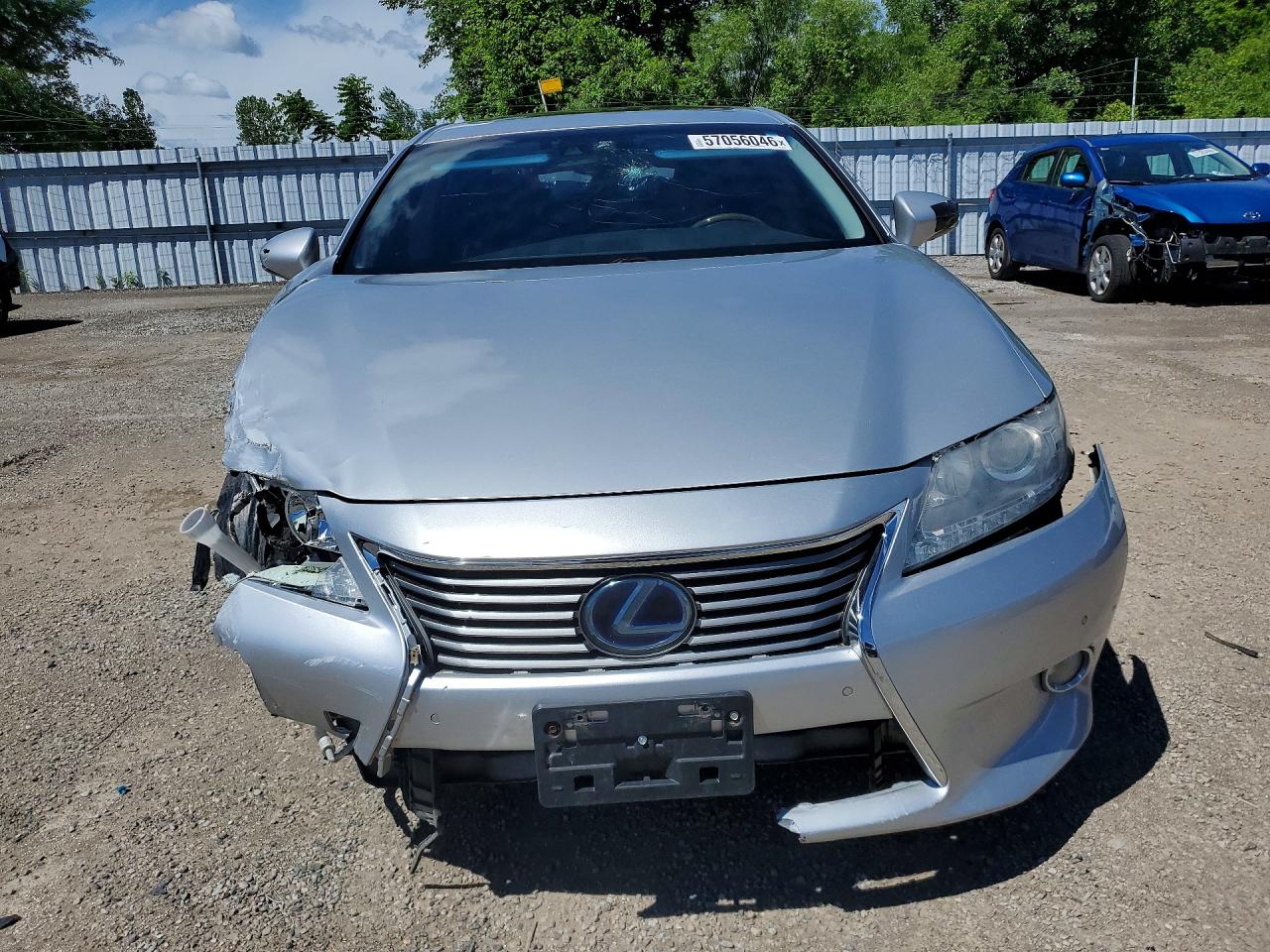 2013 Lexus Es 300h Silver vin: JTHBW1GG2D2010487
