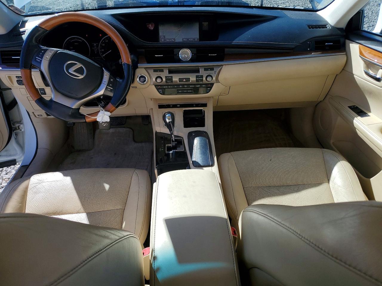 2013 Lexus Es 300h Base White vin: JTHBW1GG2D2012191