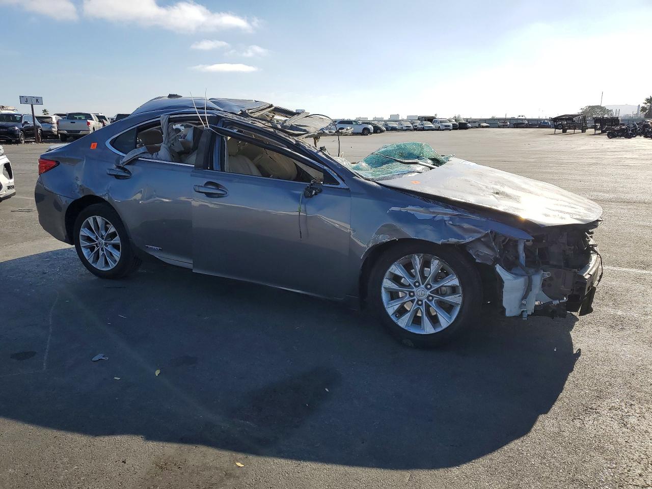 2013 Lexus Es 300h Gray vin: JTHBW1GG2D2022297