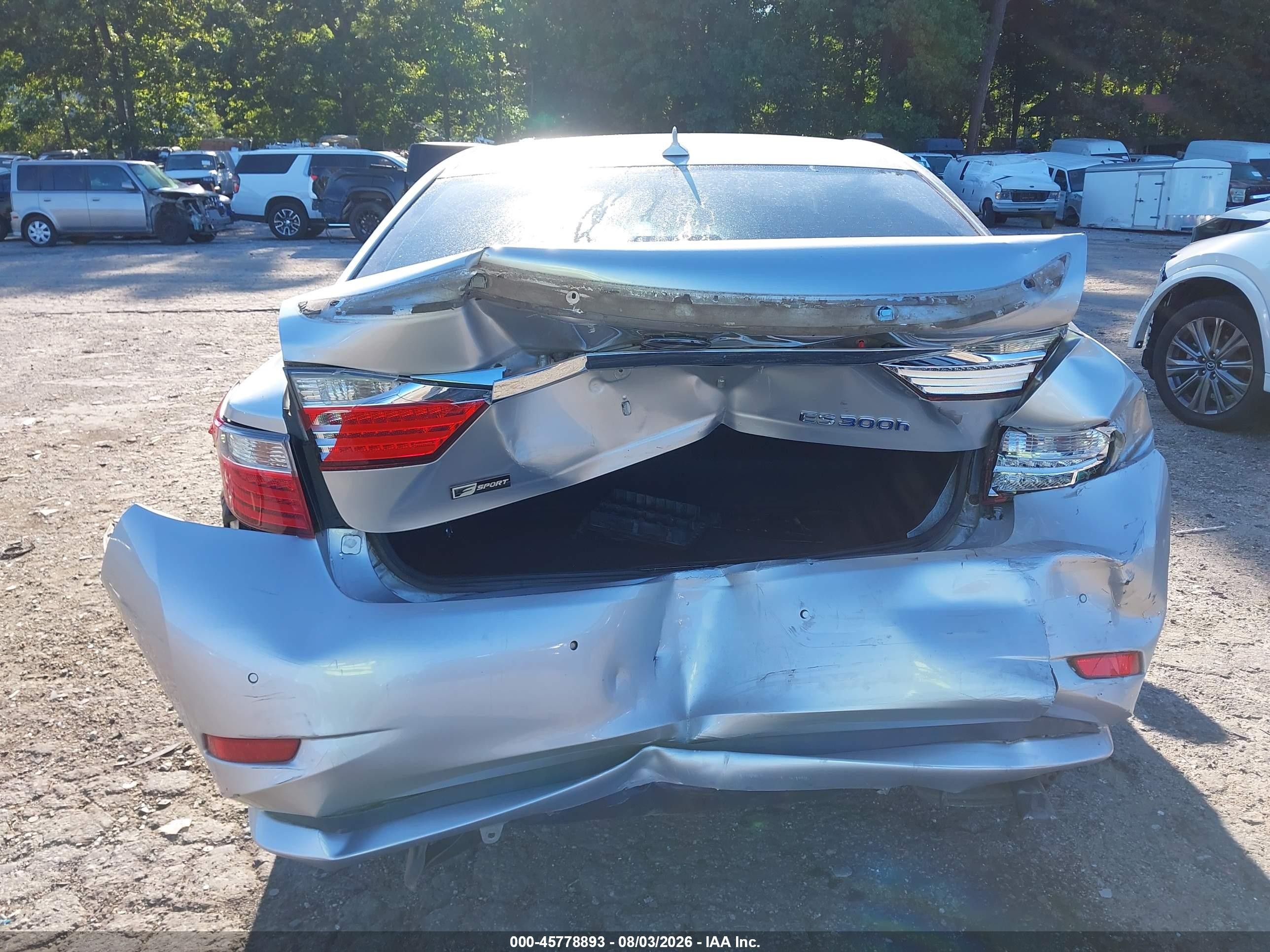 2013 Lexus Es 300h Silver vin: JTHBW1GG2D2026673