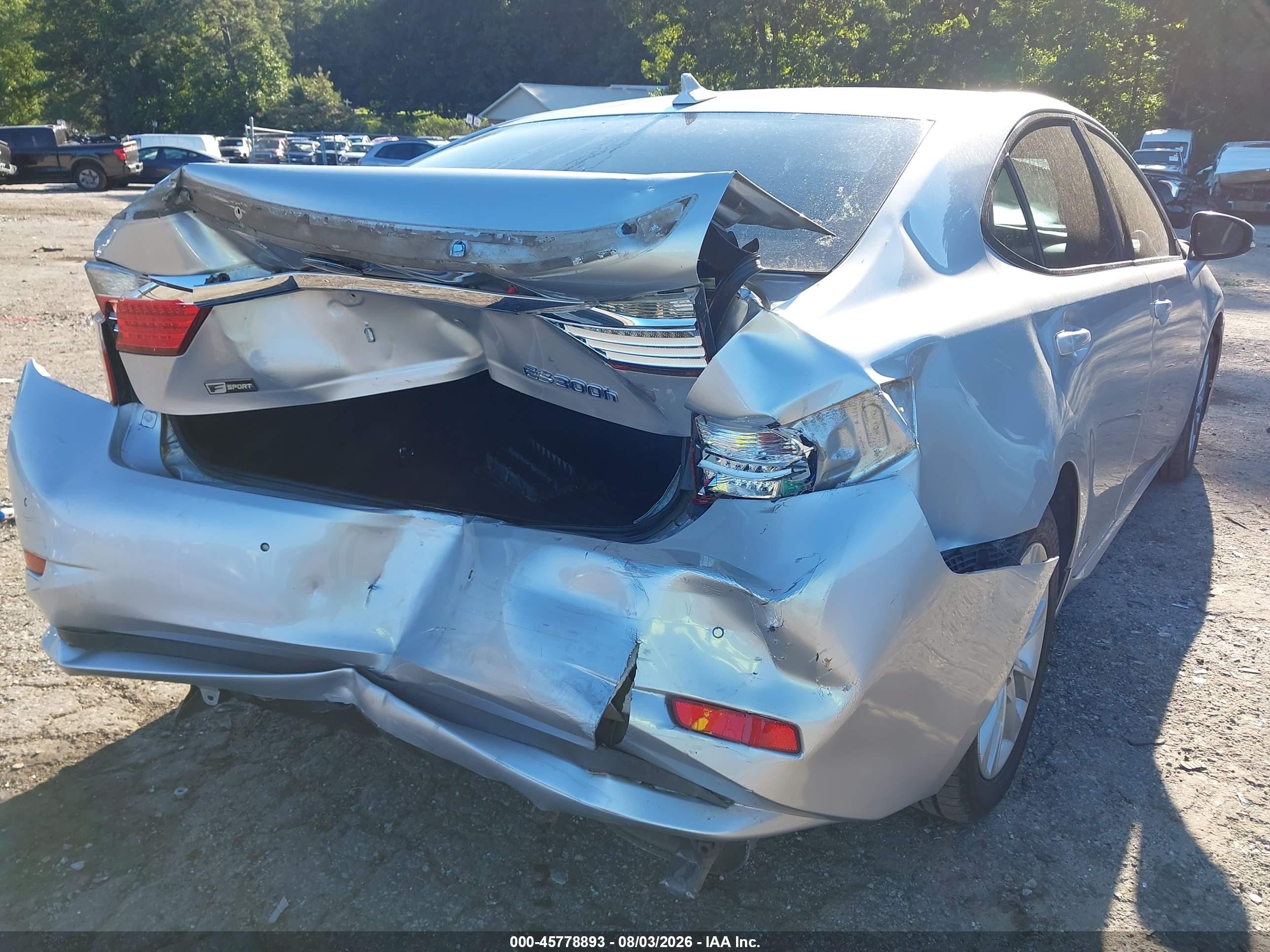 2013 Lexus Es 300h Silver vin: JTHBW1GG2D2026673