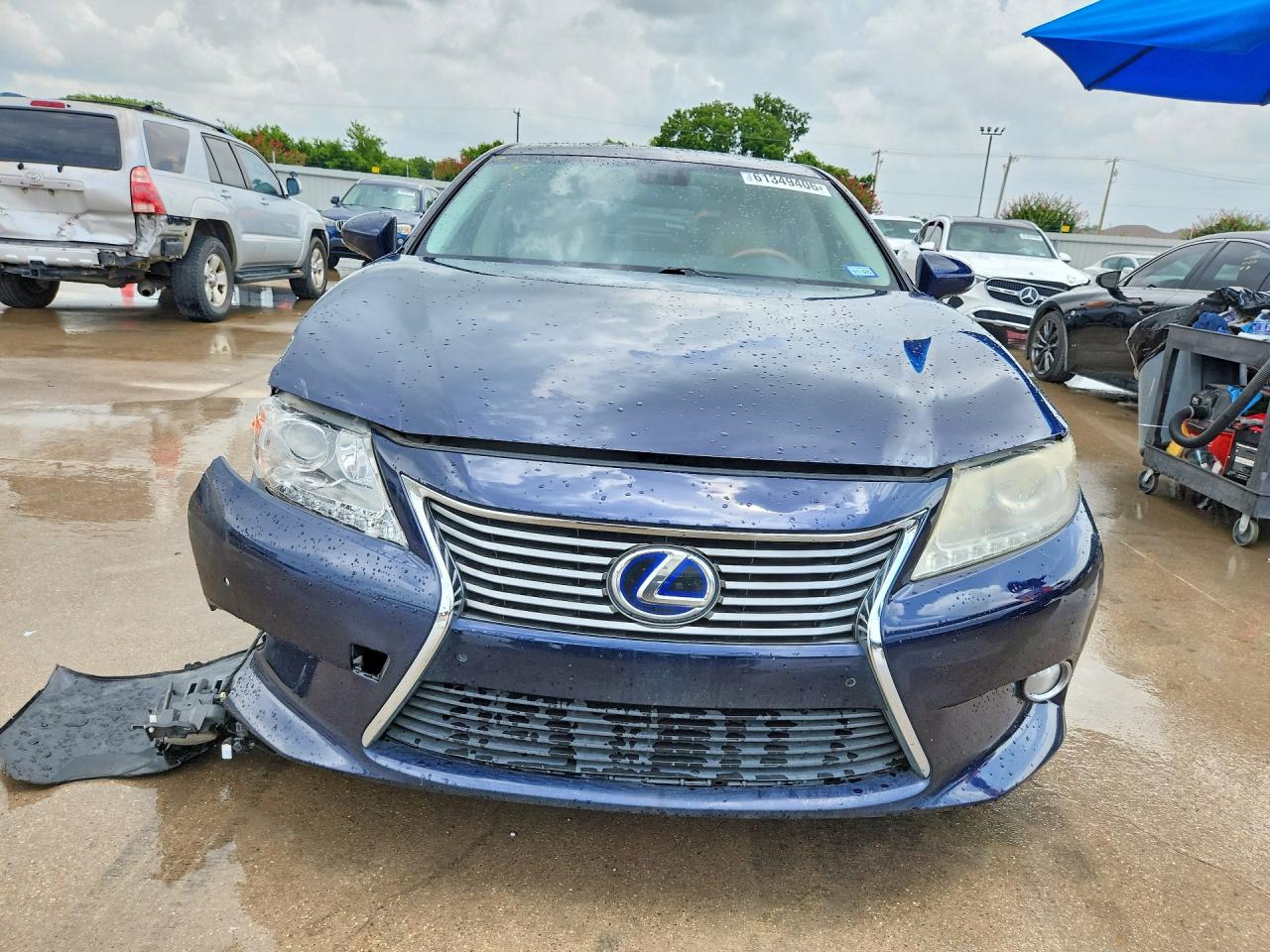 2013 Lexus Es 300h Blue vin: JTHBW1GG2D2026978