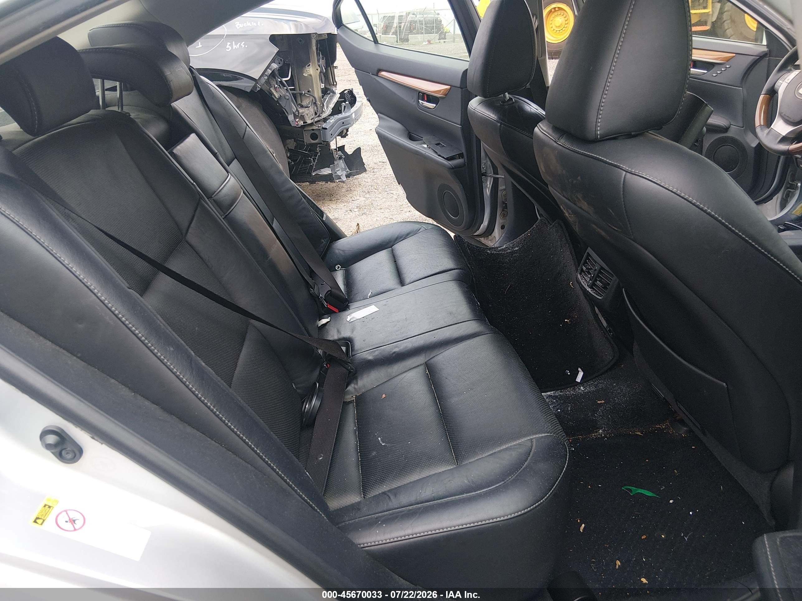 2013 Lexus Es 300h Silver vin: JTHBW1GG2D2032893