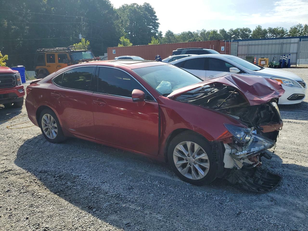 2014 Lexus Es 300h Red vin: JTHBW1GG2E2050215