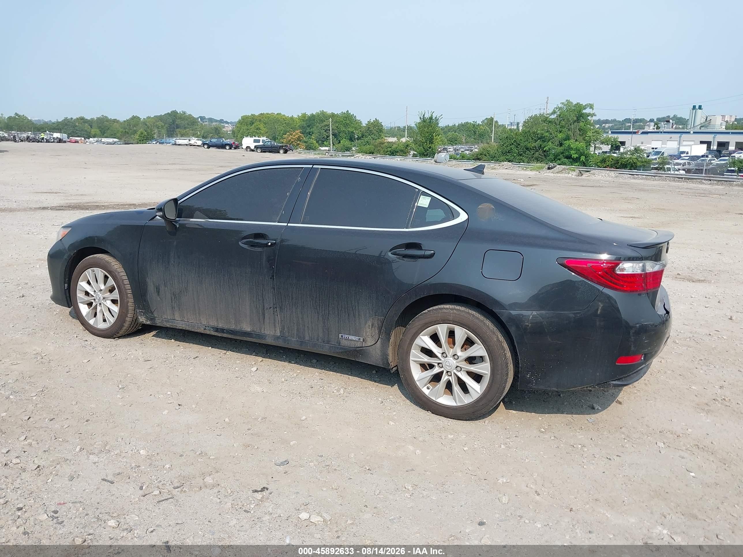 2014 Lexus Es 300h   Black vin: JTHBW1GG2E2067547