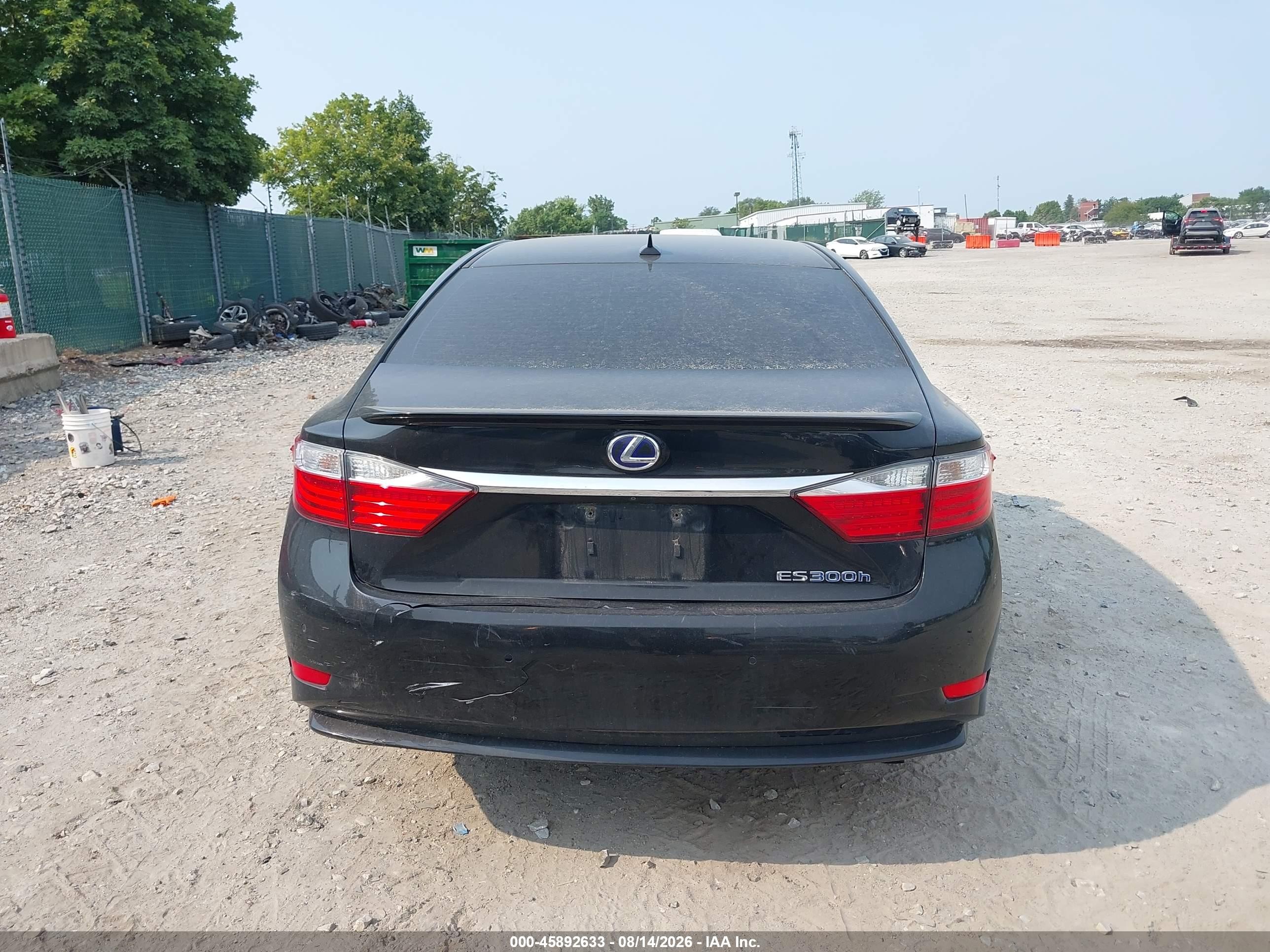 2014 Lexus Es 300h   Black vin: JTHBW1GG2E2067547