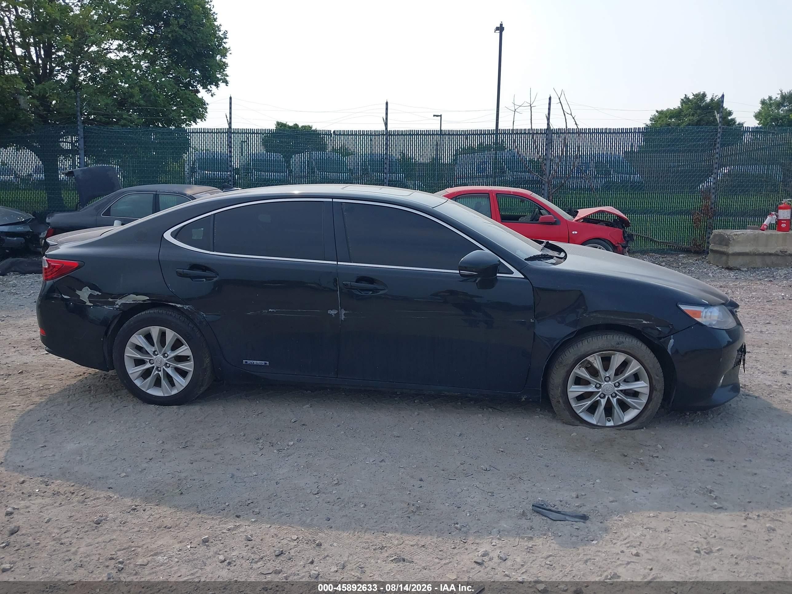 2014 Lexus Es 300h   Black vin: JTHBW1GG2E2067547