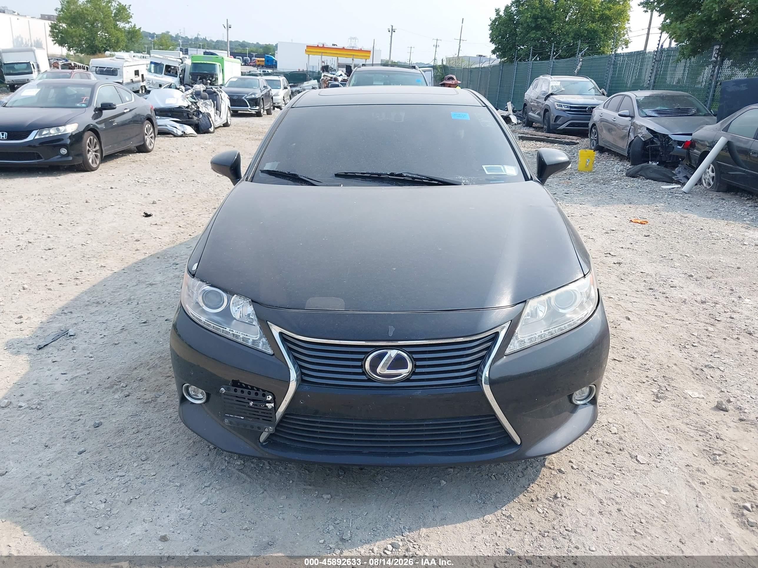2014 Lexus Es 300h   Black vin: JTHBW1GG2E2067547