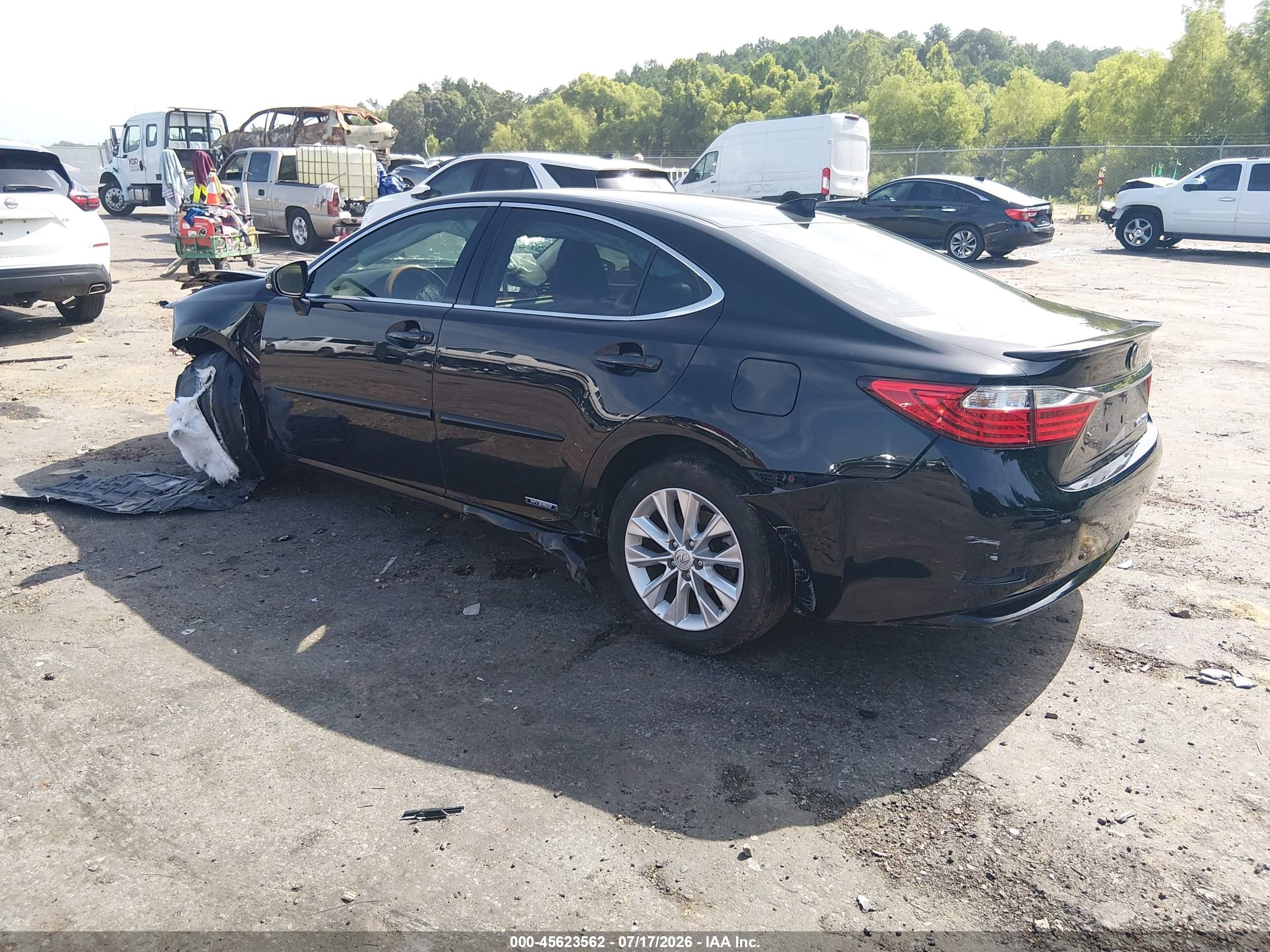 2015 Lexus Es 300h   Black vin: JTHBW1GG2F2084138