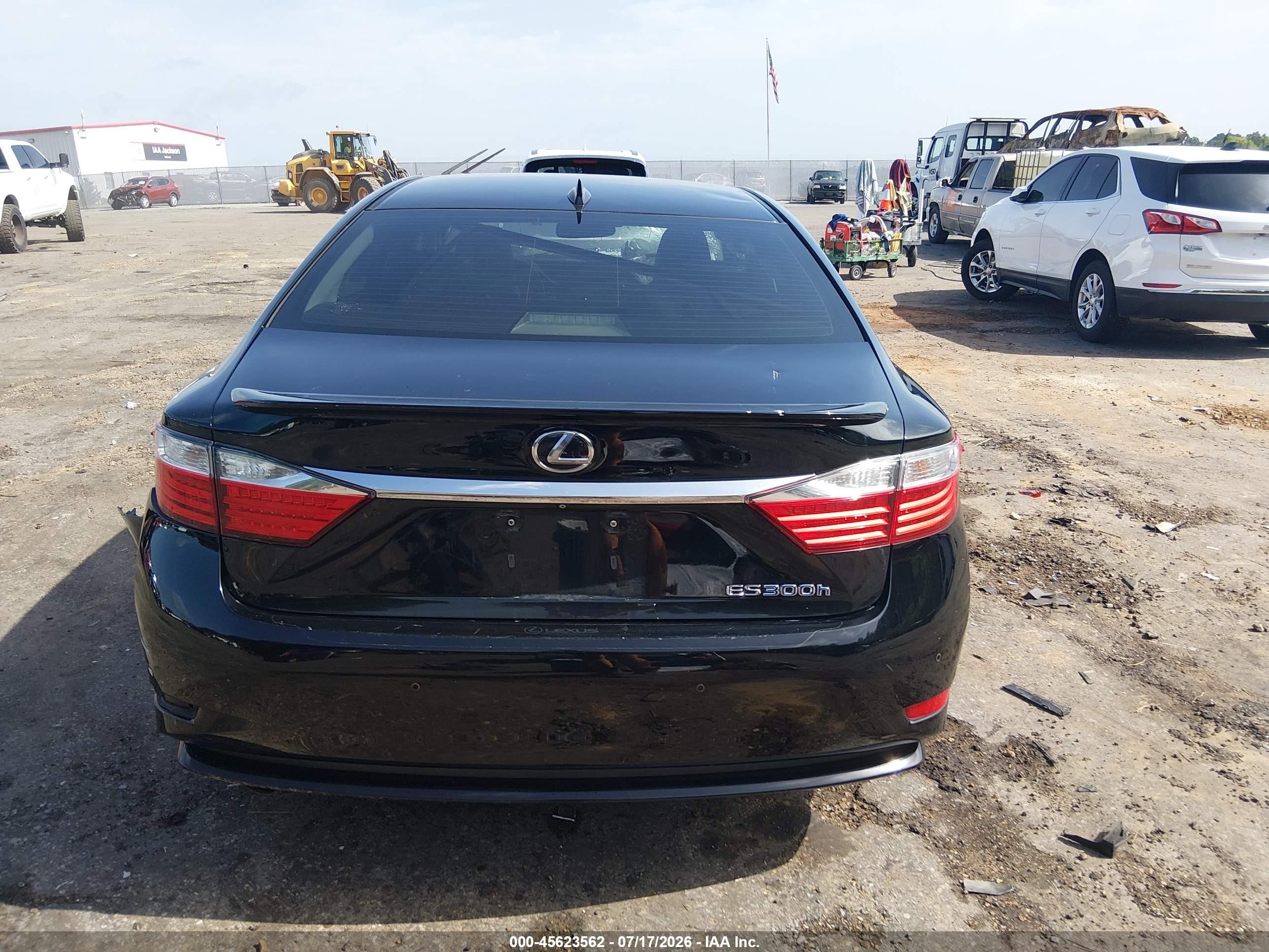 2015 Lexus Es 300h   Black vin: JTHBW1GG2F2084138