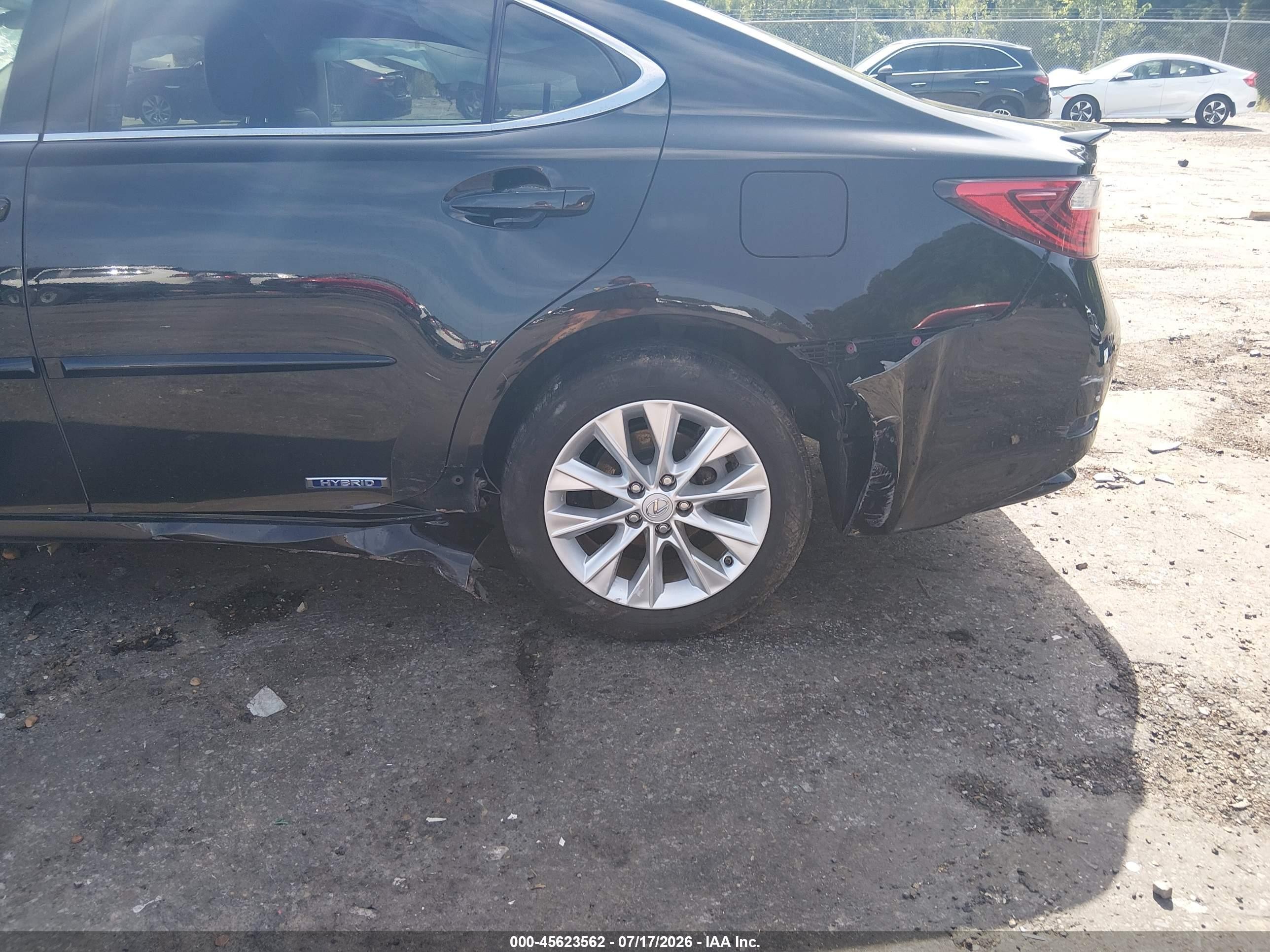 2015 Lexus Es 300h   Black vin: JTHBW1GG2F2084138