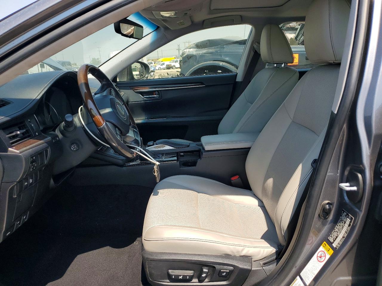 2016 Lexus Es 300h Charcoal vin: JTHBW1GG2G2113932
