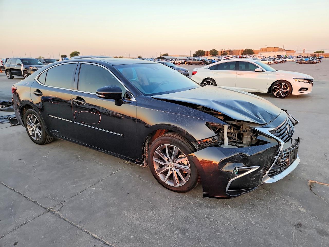 2017 Lexus Es 300h Black vin: JTHBW1GG2H2139349