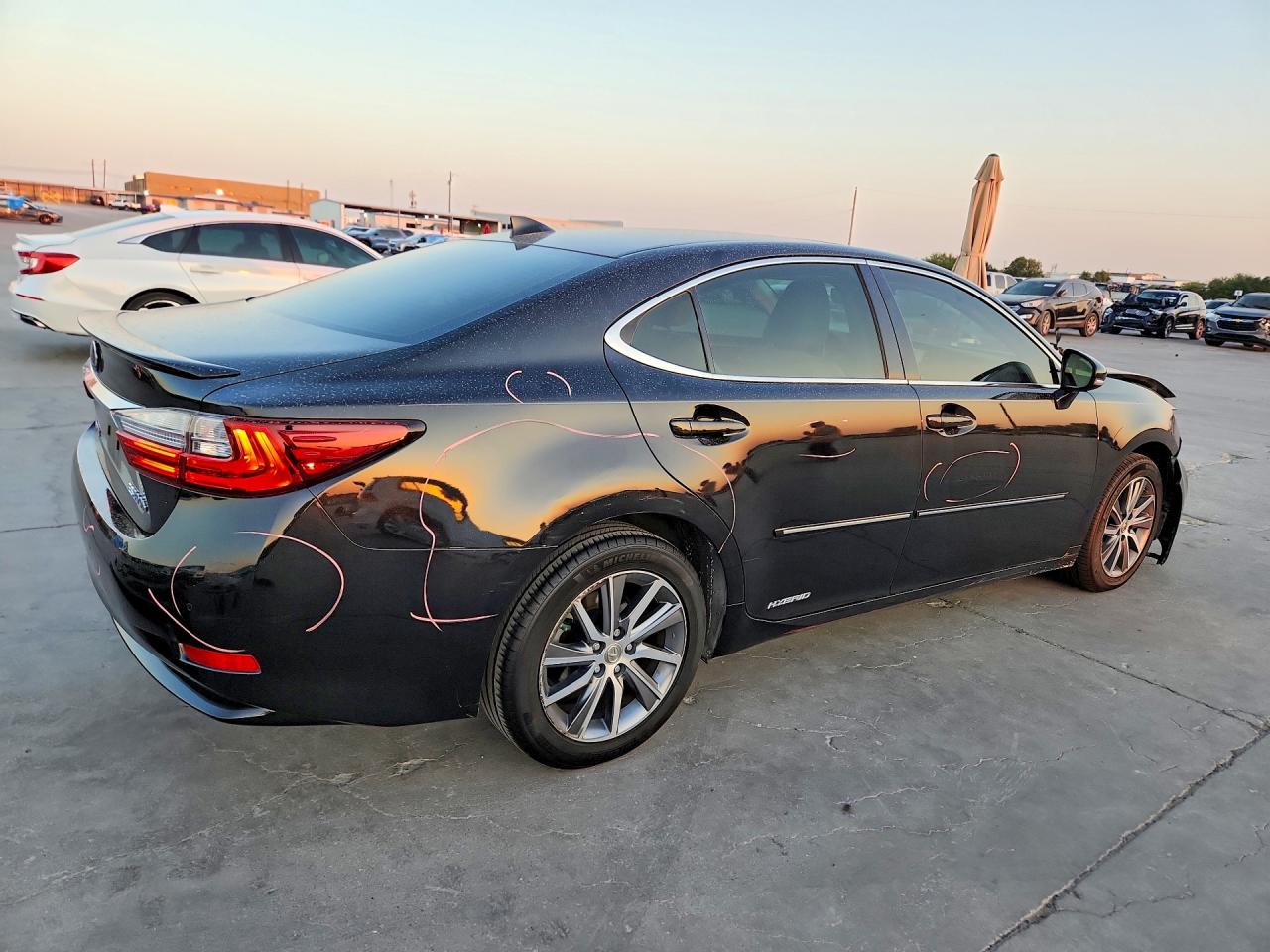 2017 Lexus Es 300h Black vin: JTHBW1GG2H2139349