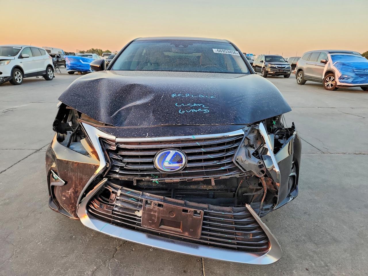 2017 Lexus Es 300h Black vin: JTHBW1GG2H2139349