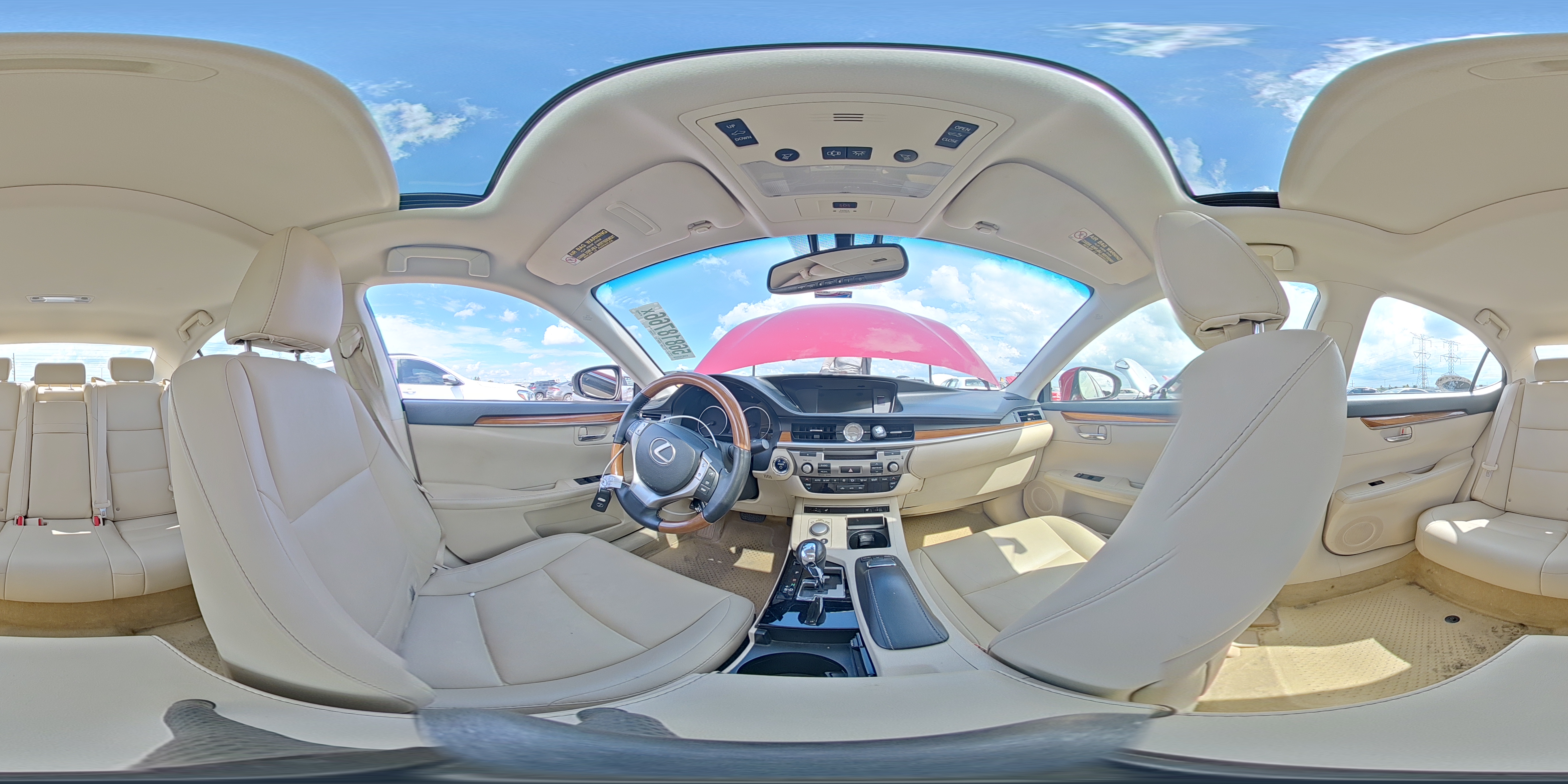 2013 Lexus Es 300h Red vin: JTHBW1GG3D2007825