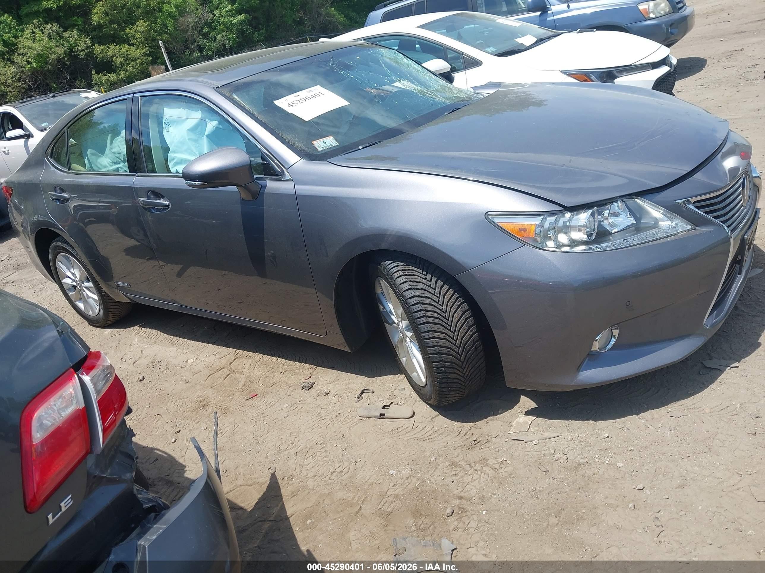 2013 Lexus Es 300h   Gray vin: JTHBW1GG3D2012054