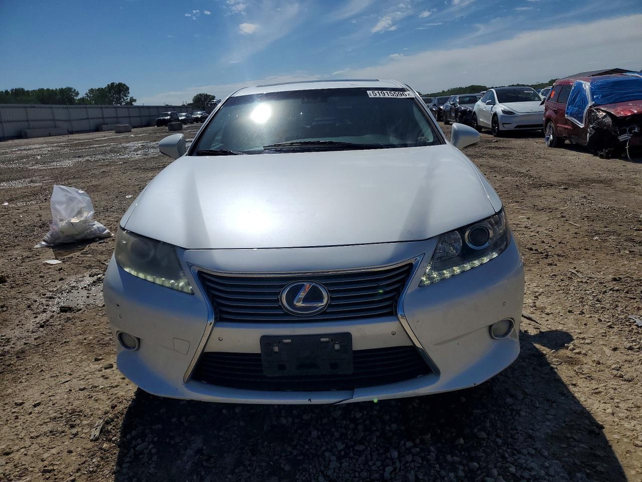 2013 Lexus Es 300h White vin: JTHBW1GG3D2036824