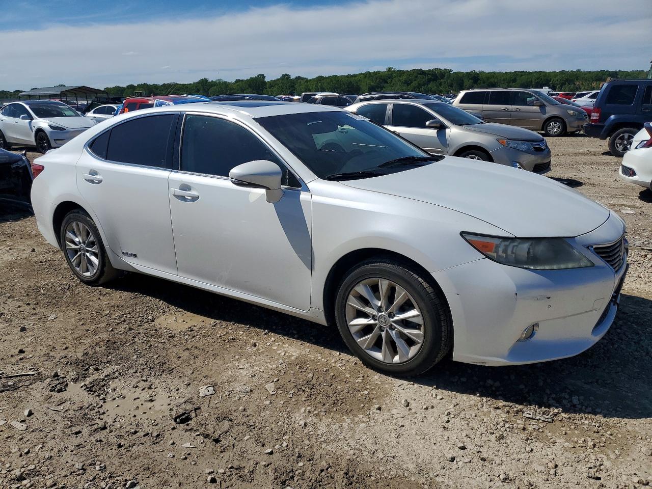 2013 Lexus Es 300h White vin: JTHBW1GG3D2036824