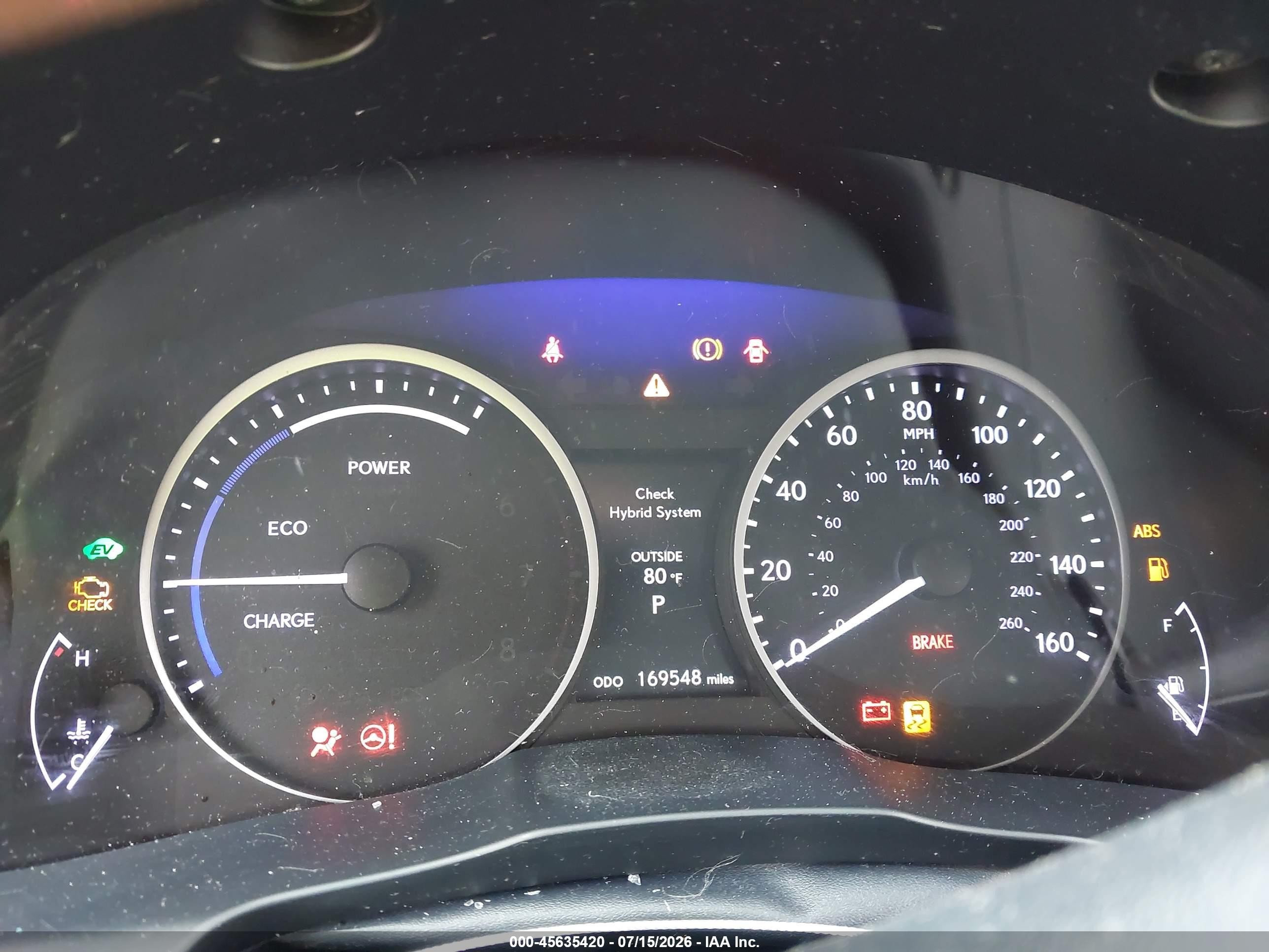 2014 Lexus Es 300h   White vin: JTHBW1GG3E2072241