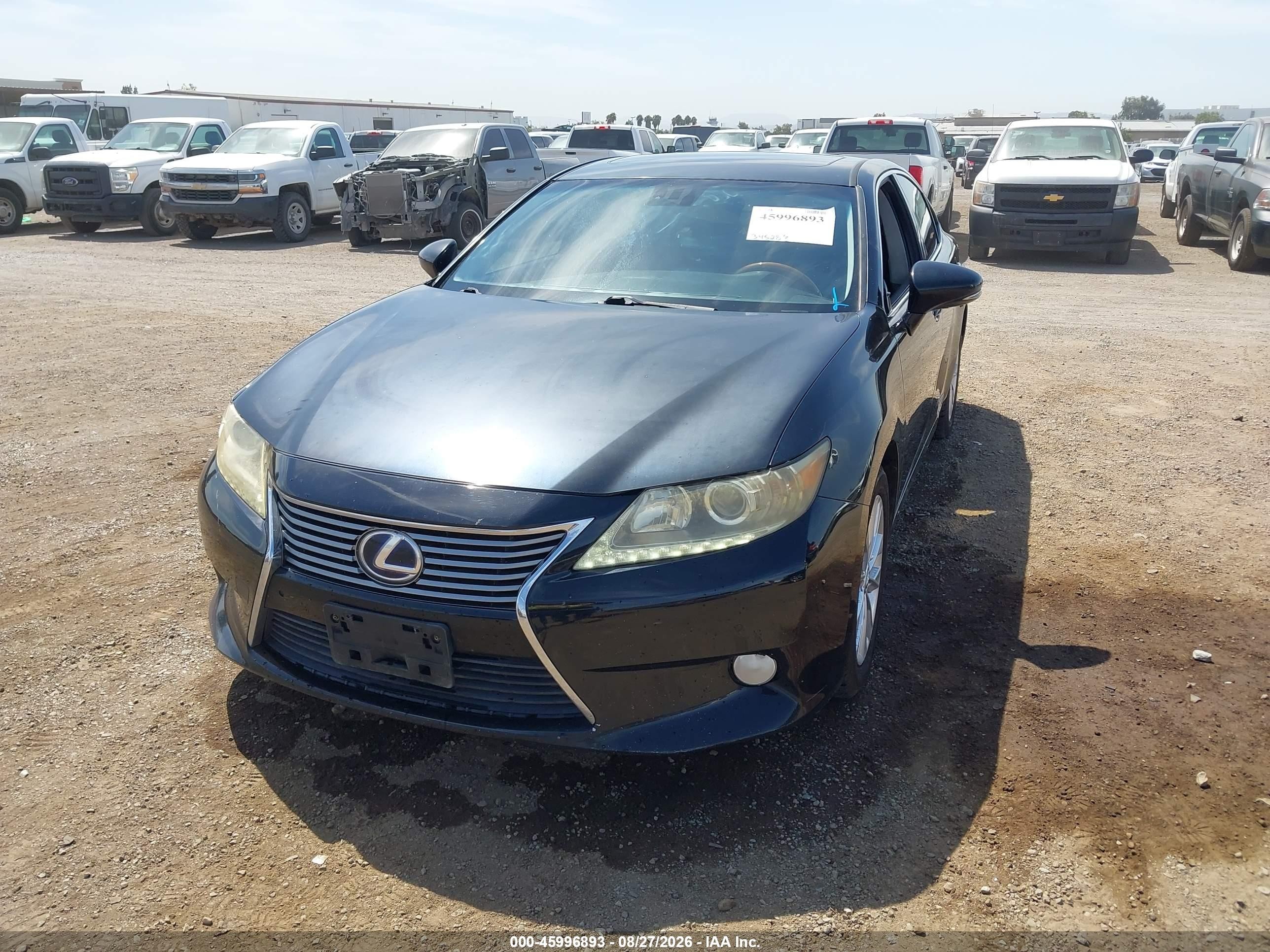 2013 Lexus Es 300h   Black vin: JTHBW1GG4D2000768