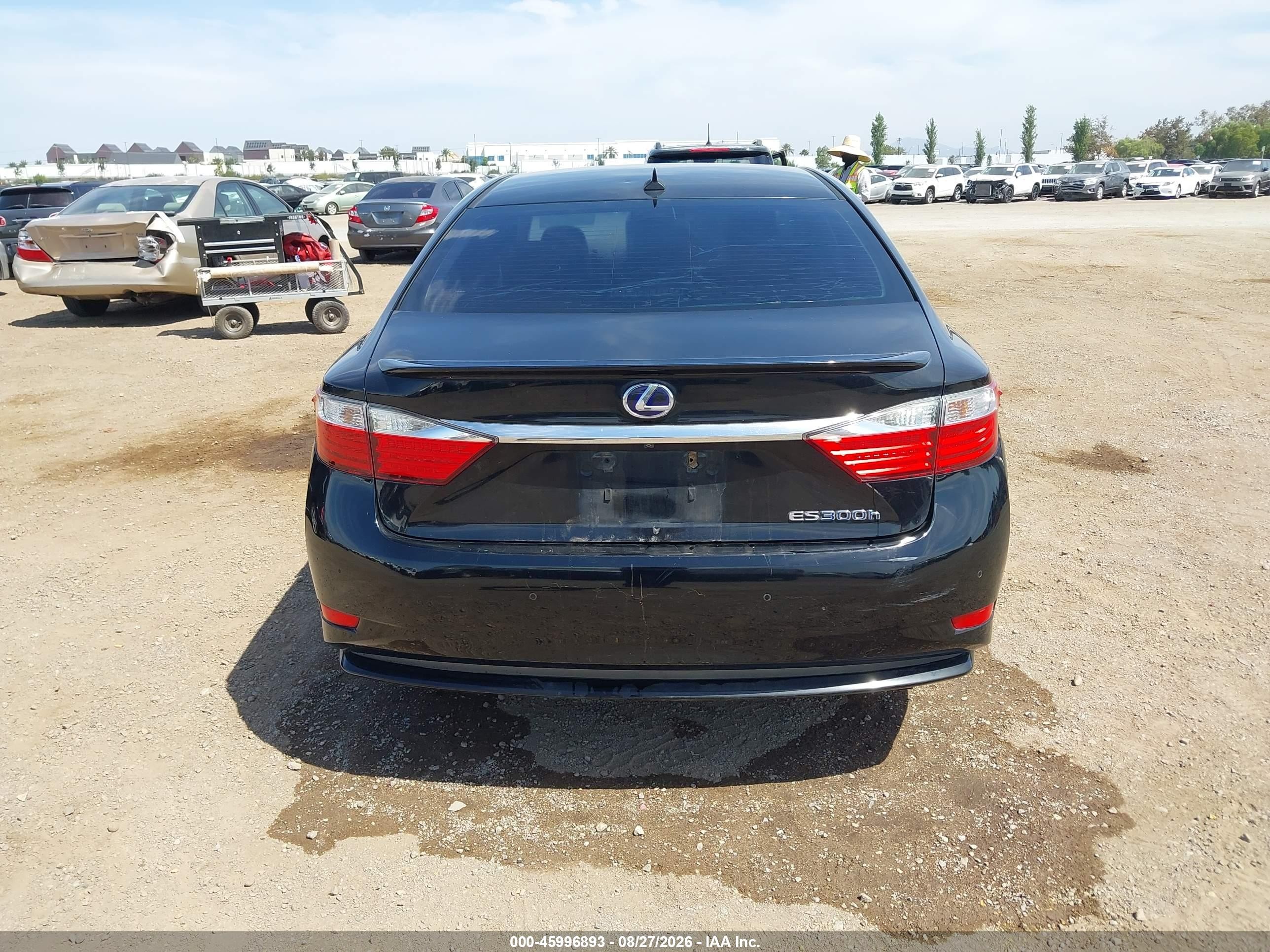 2013 Lexus Es 300h   Black vin: JTHBW1GG4D2000768