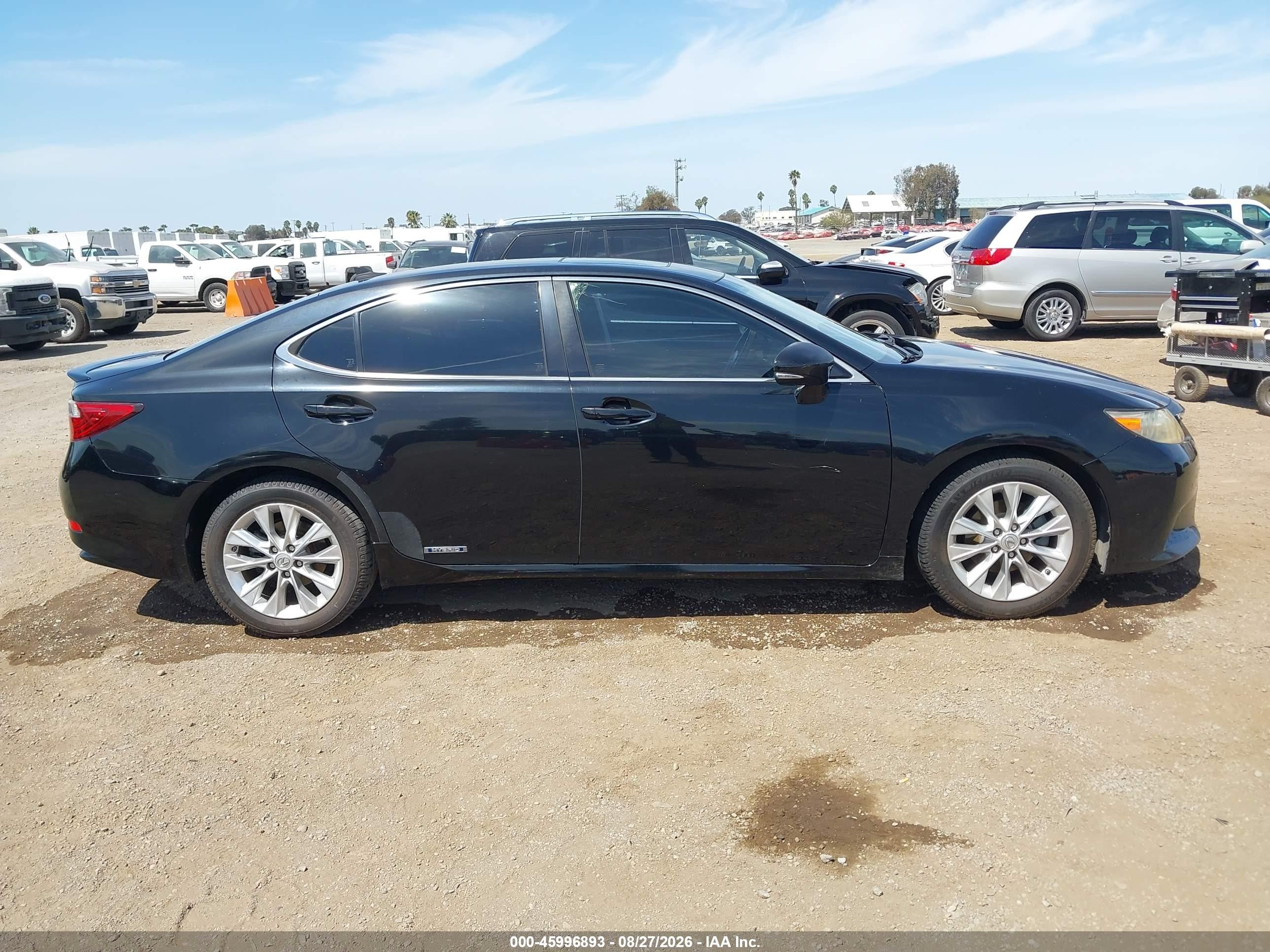 2013 Lexus Es 300h   Black vin: JTHBW1GG4D2000768