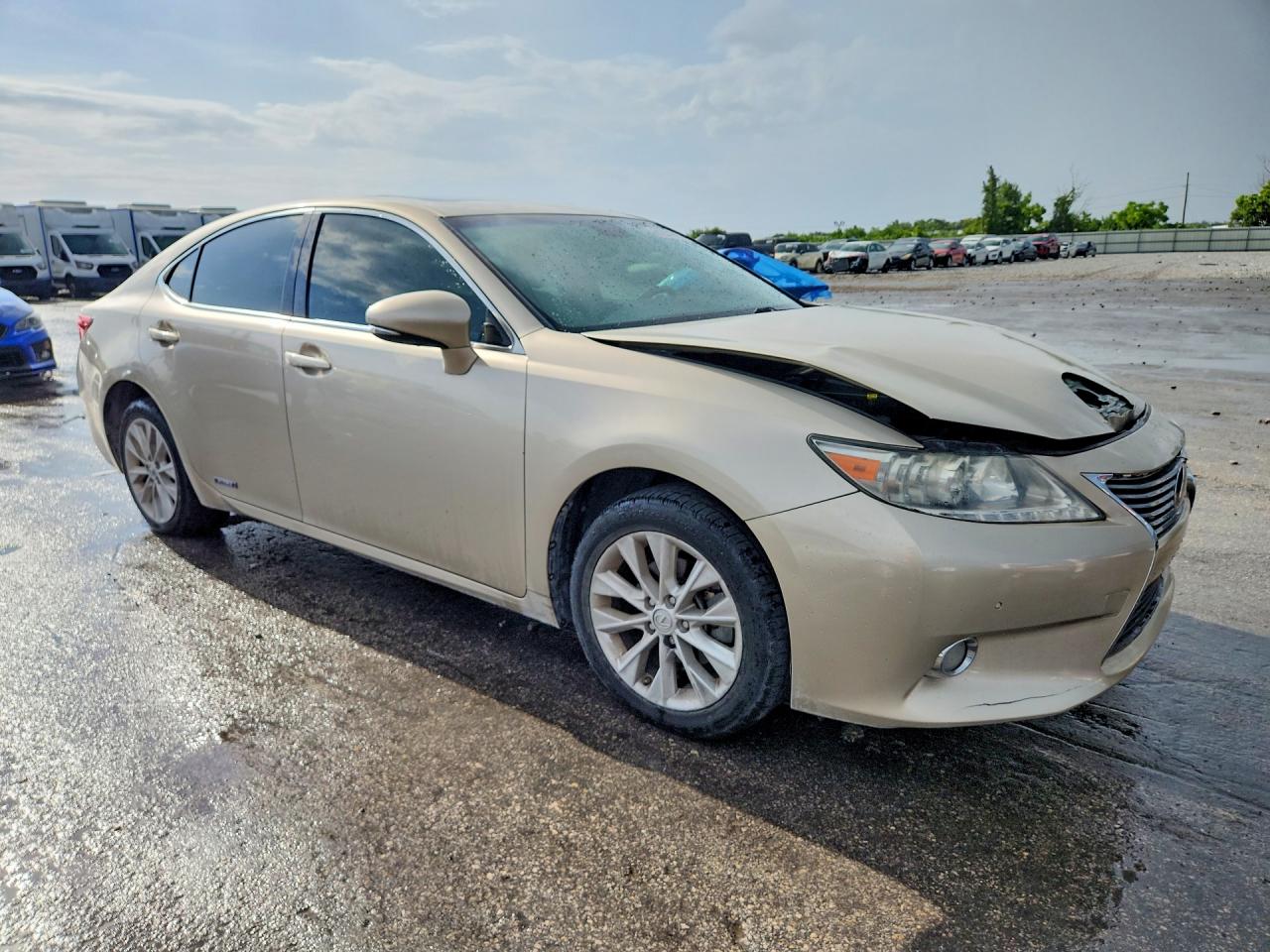 2013 Lexus Es 300h Beige vin: JTHBW1GG4D2003265