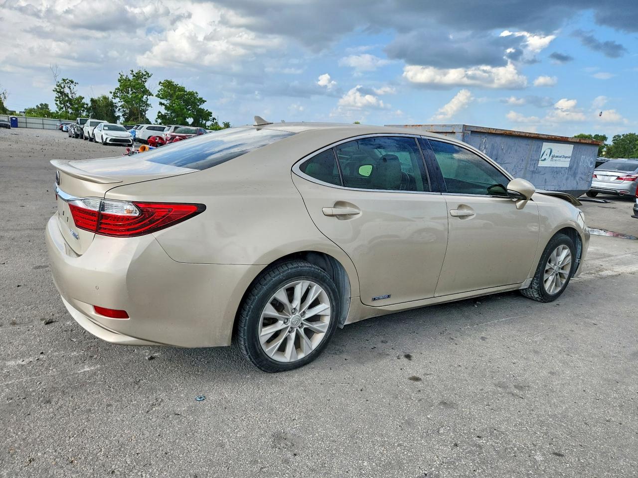 2013 Lexus Es 300h Beige vin: JTHBW1GG4D2003265