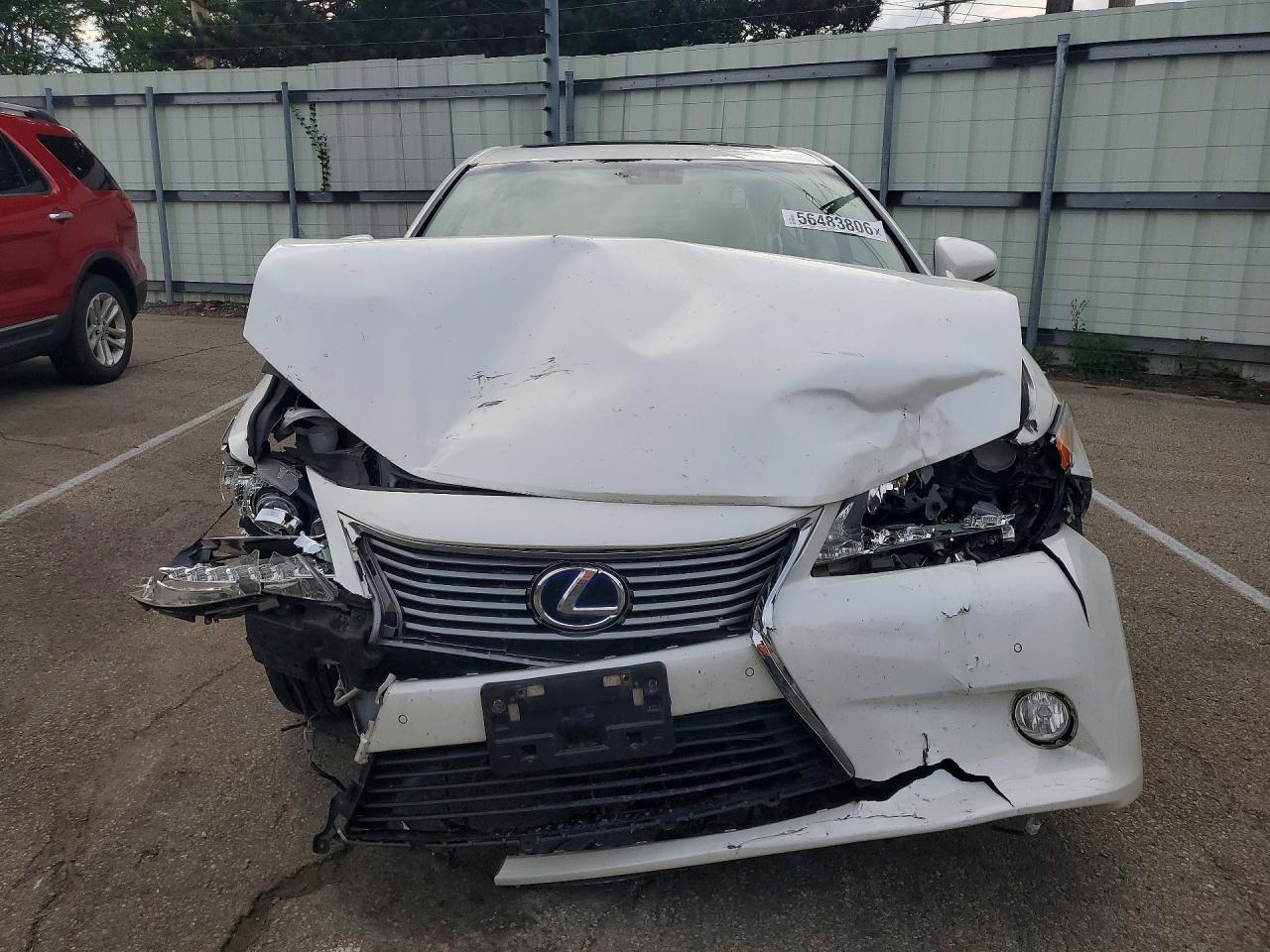 2013 Lexus Es 300h White vin: JTHBW1GG4D2011415