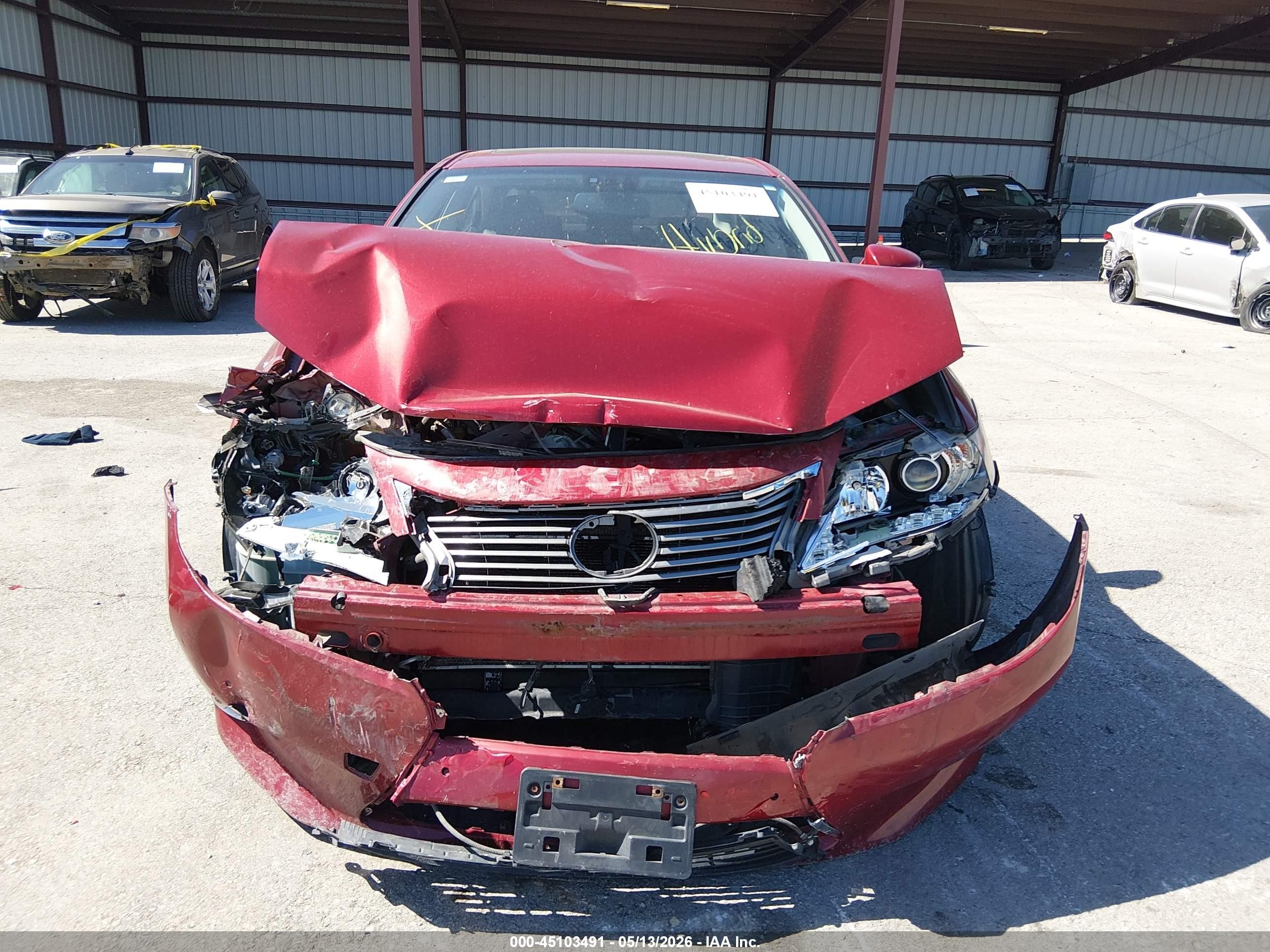 2013 Lexus Es 300h   Red vin: JTHBW1GG4D2016355