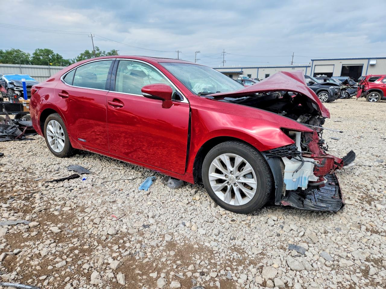 2013 Lexus Es 300h Red vin: JTHBW1GG4D2028375