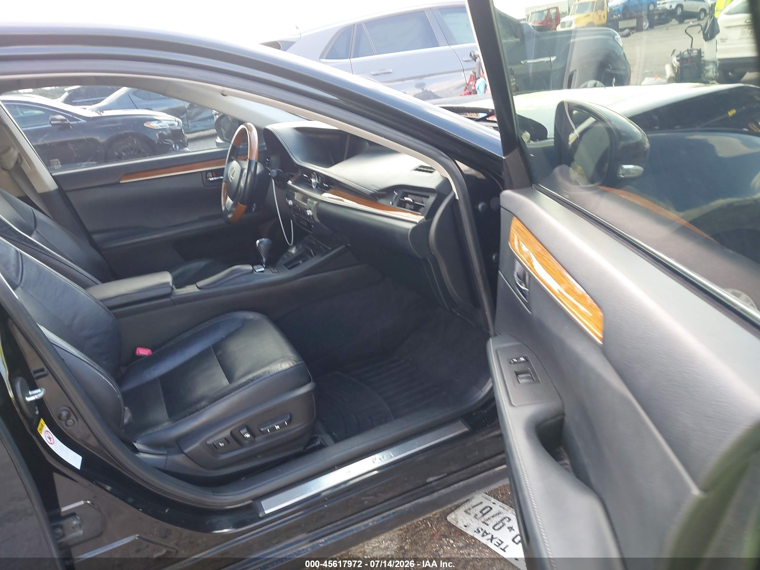 2014 Lexus Es 300h   Черный vin: JTHBW1GG4E2042455