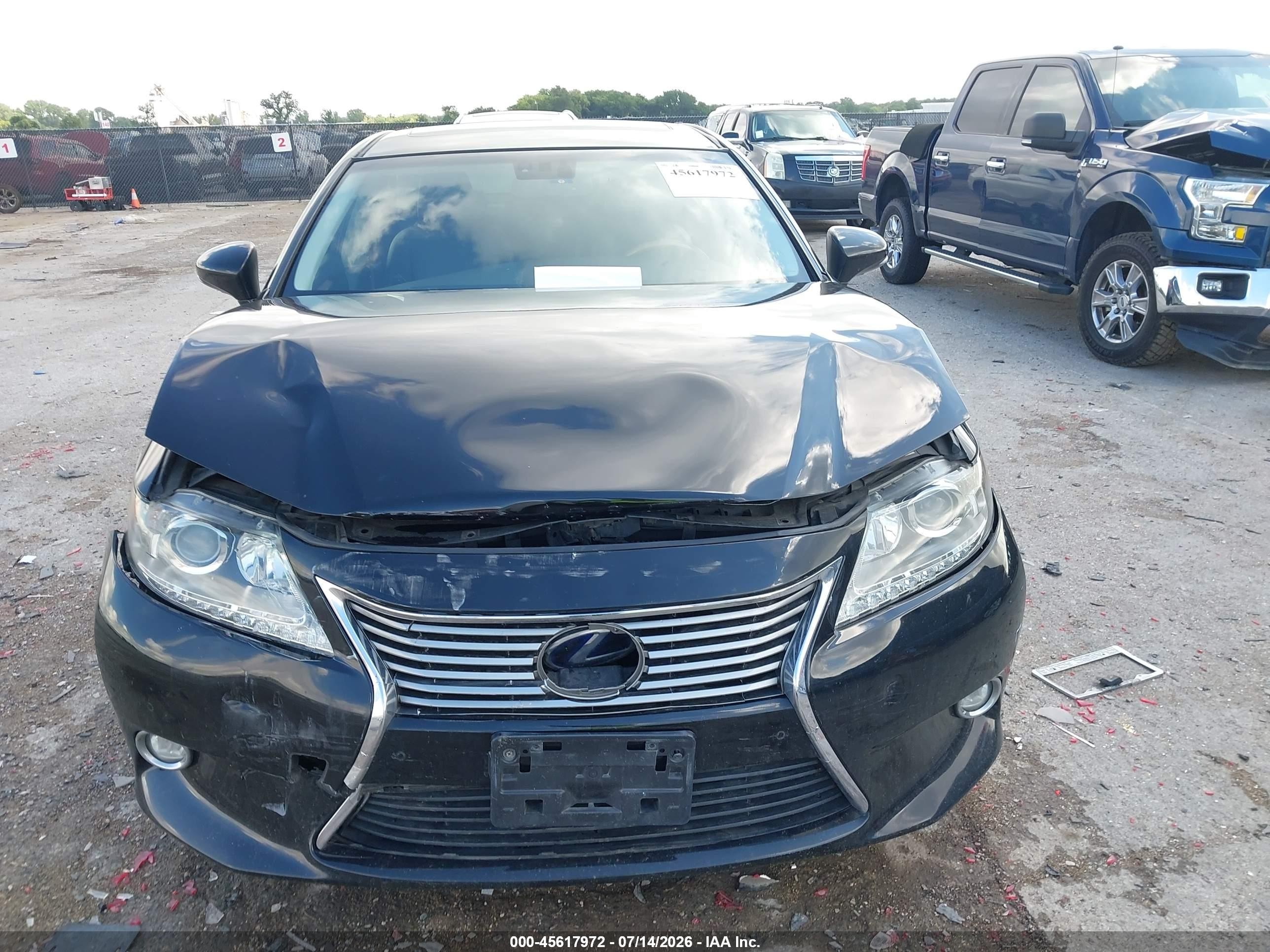2014 Lexus Es 300h   Черный vin: JTHBW1GG4E2042455