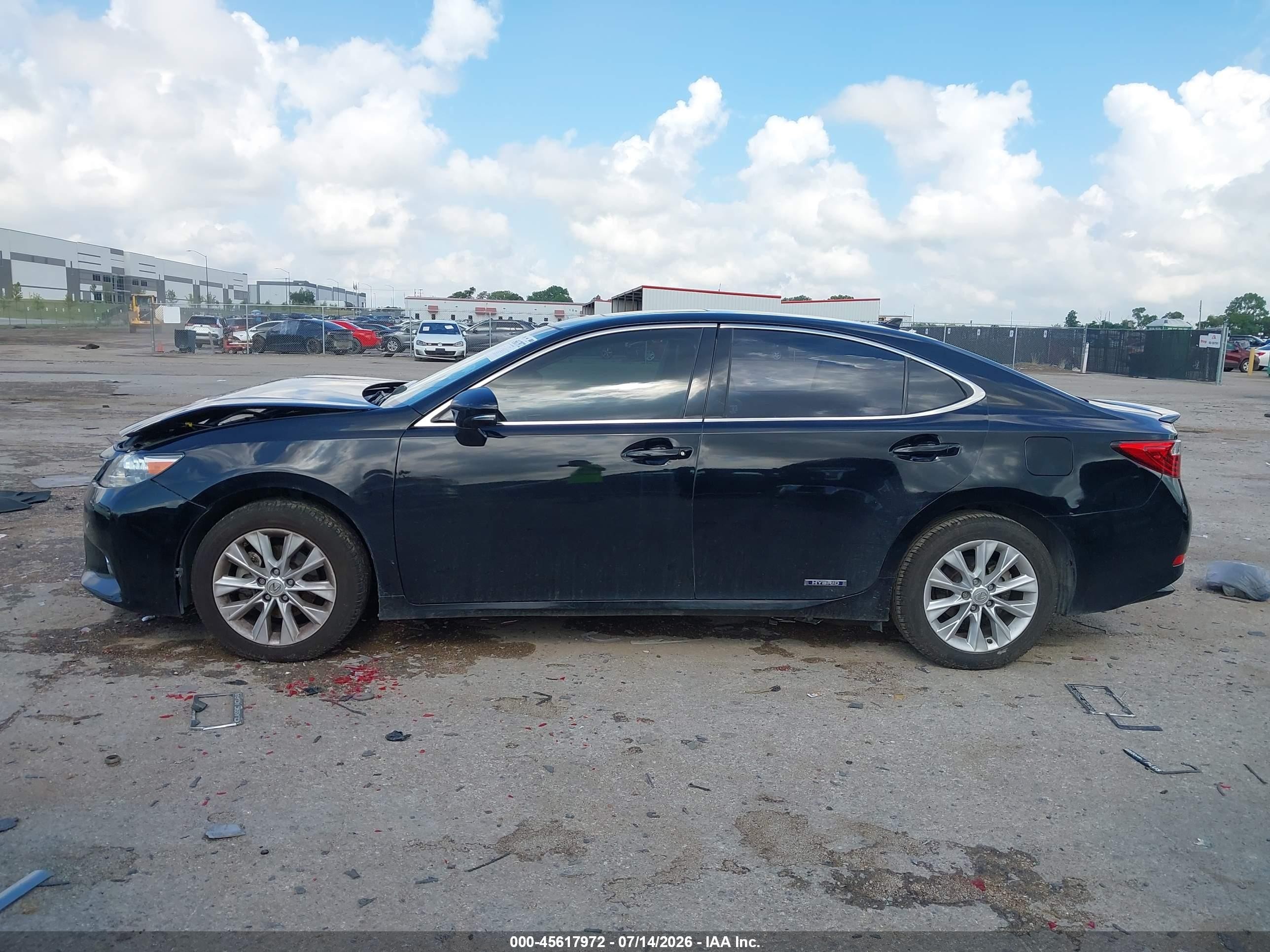 2014 Lexus Es 300h   Черный vin: JTHBW1GG4E2042455