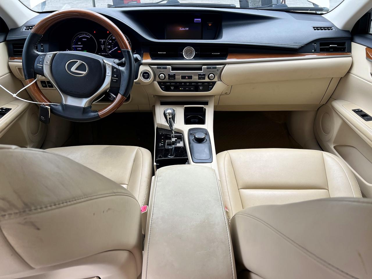 2014 Lexus Es 300h White vin: JTHBW1GG4E2066562