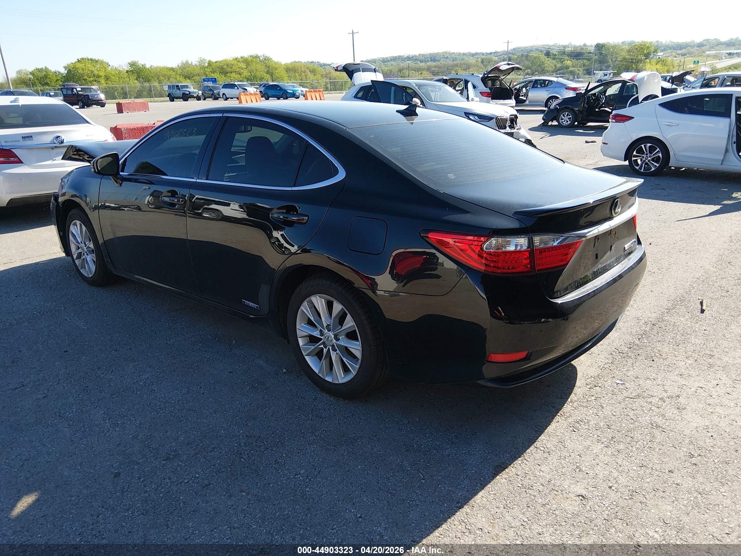 2013 Lexus Es 300h Black vin: JTHBW1GG5D2007387