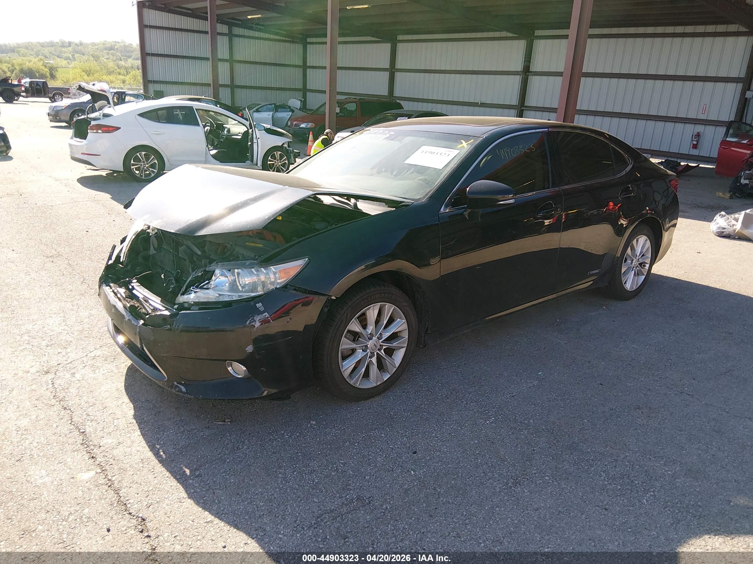 2013 Lexus Es 300h Black vin: JTHBW1GG5D2007387