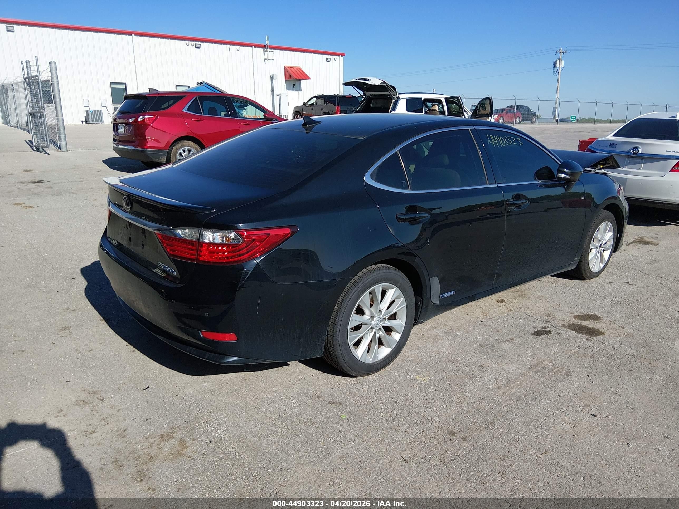 2013 Lexus Es 300h Black vin: JTHBW1GG5D2007387
