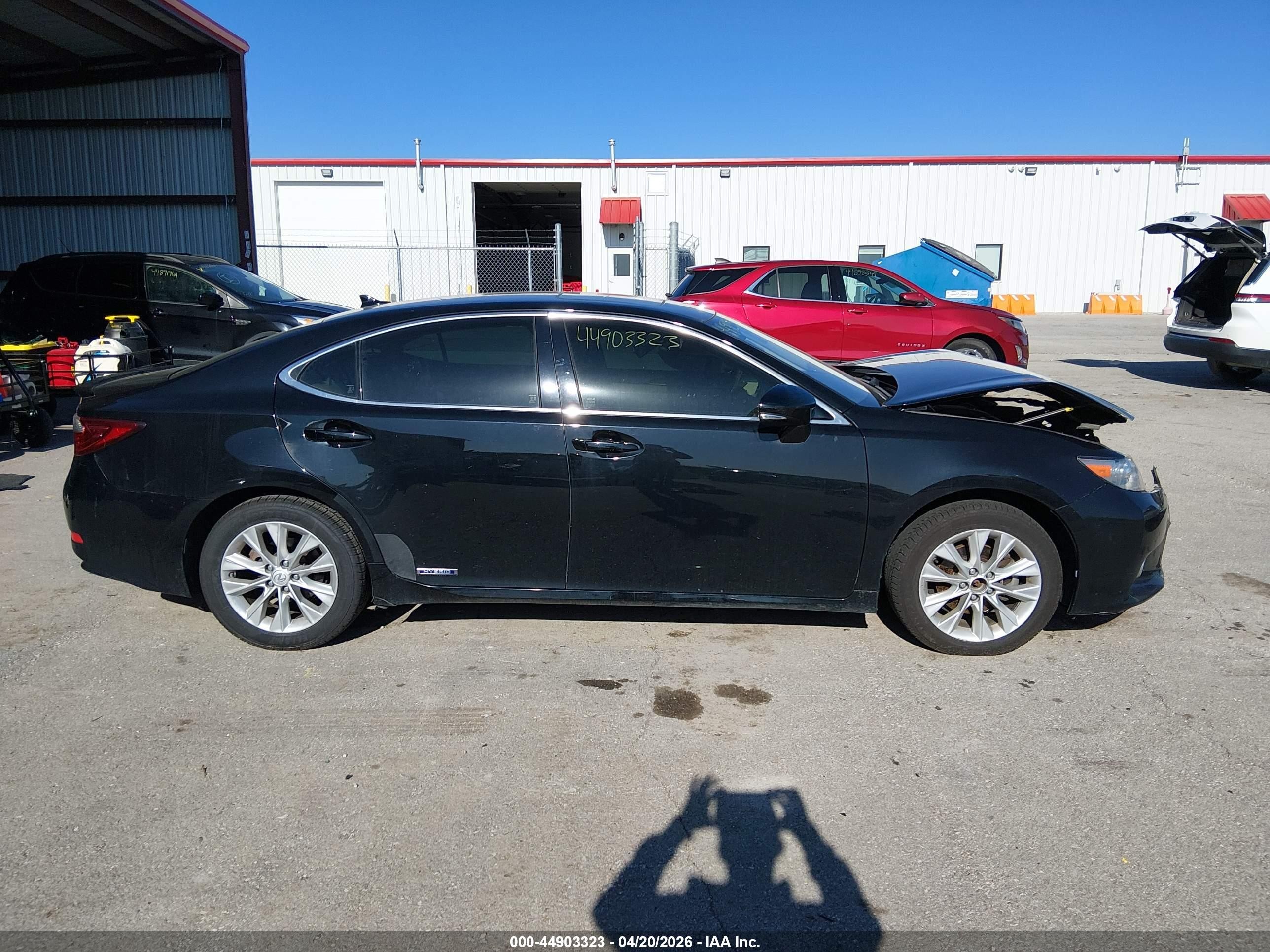 2013 Lexus Es 300h Black vin: JTHBW1GG5D2007387