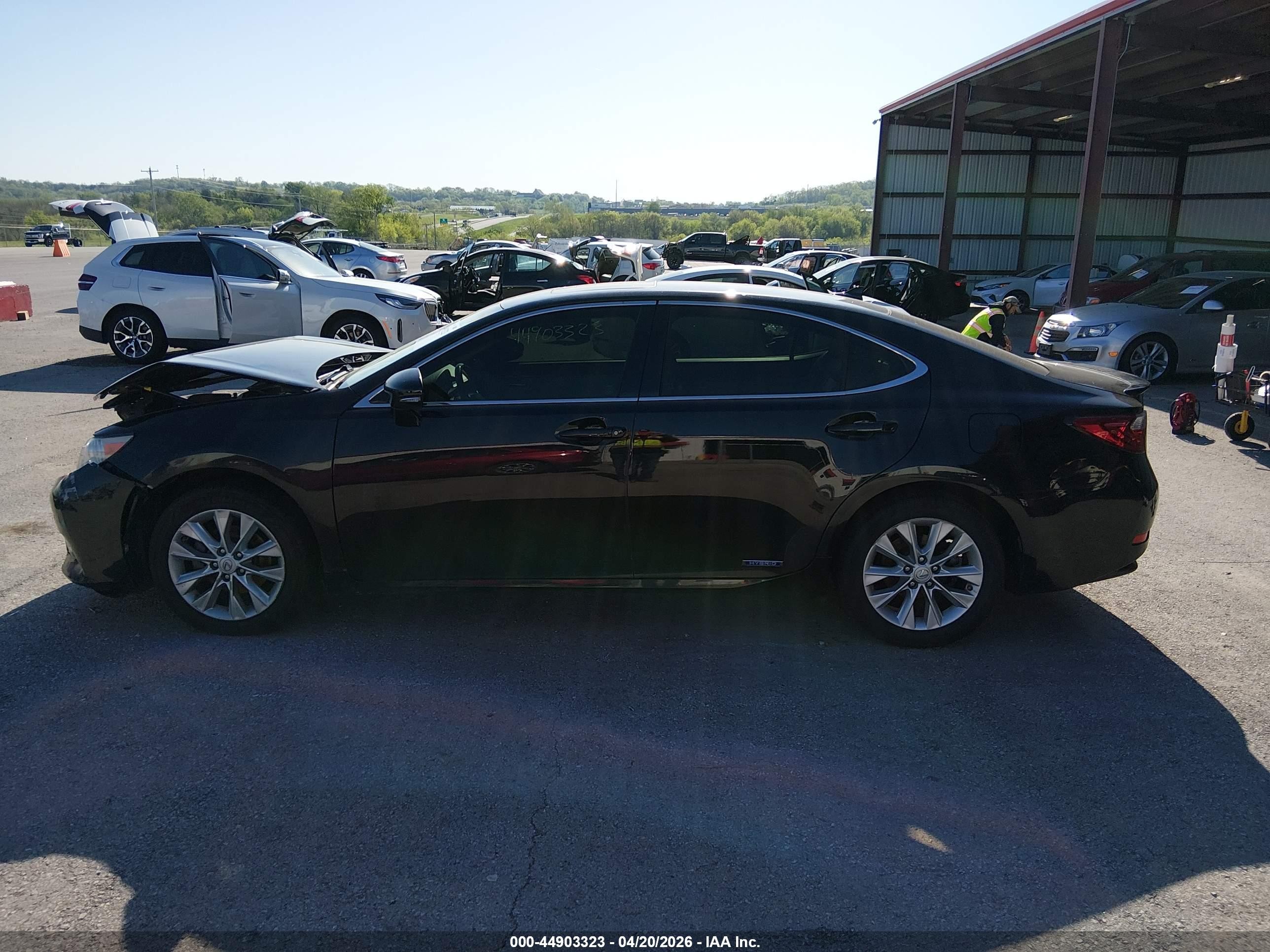 2013 Lexus Es 300h Black vin: JTHBW1GG5D2007387