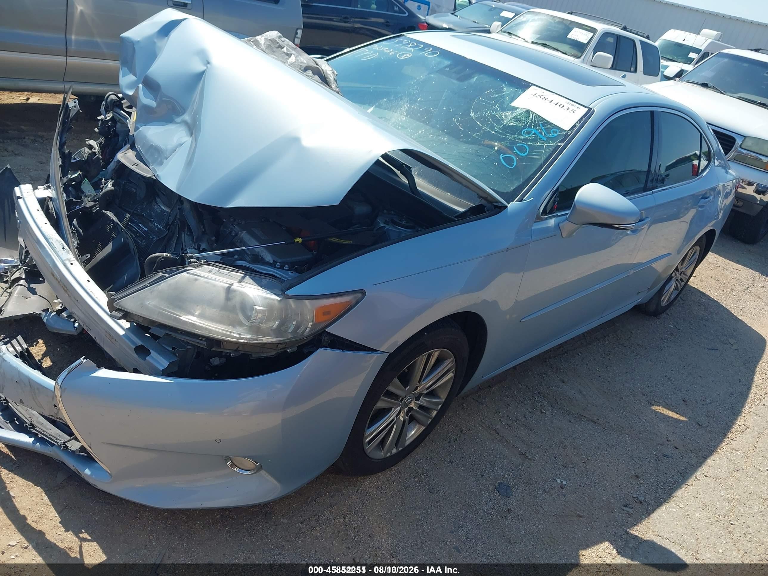 2013 Lexus Es 300h   Light Blue vin: JTHBW1GG5D2009673