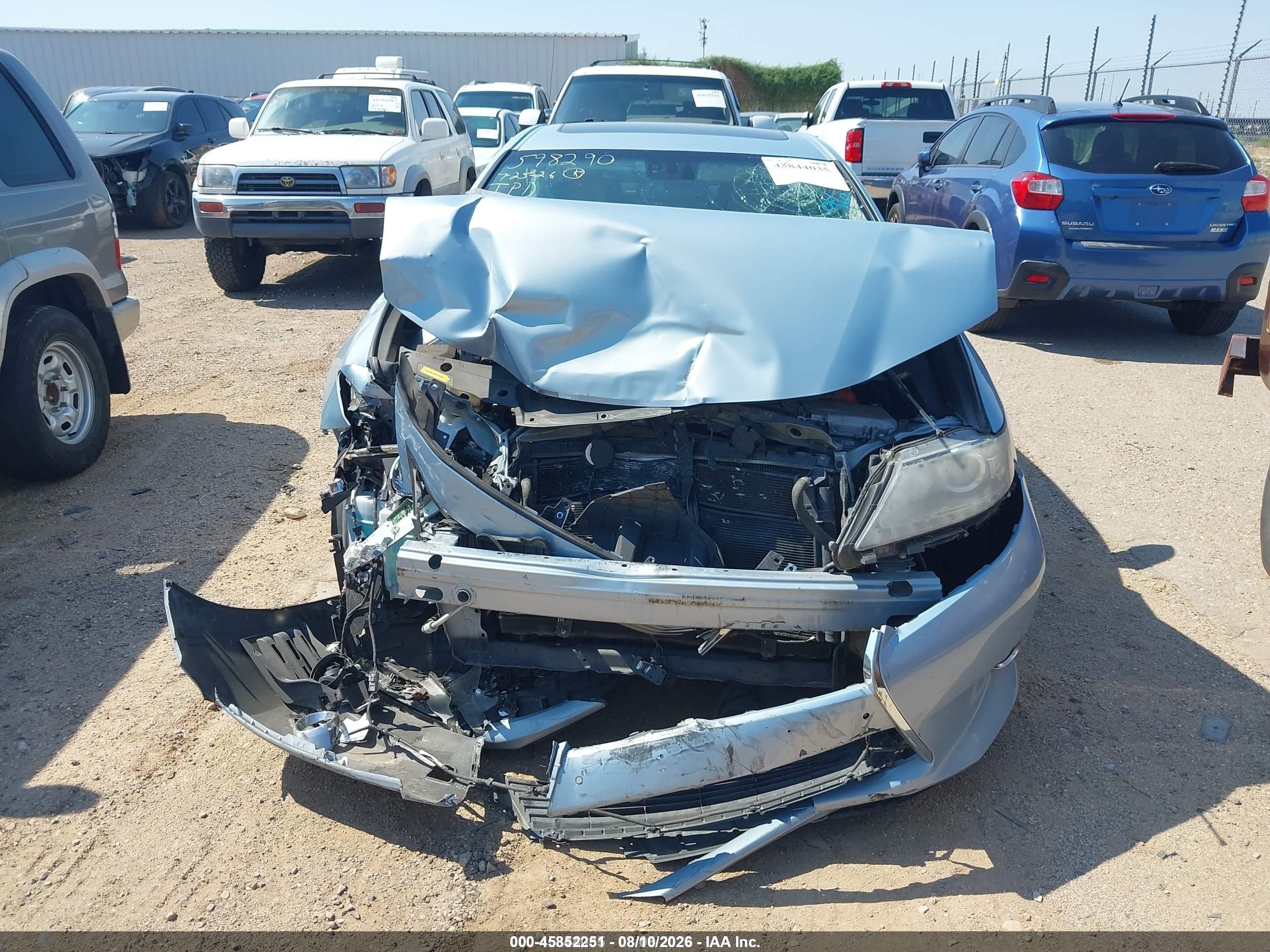 2013 Lexus Es 300h   Light Blue vin: JTHBW1GG5D2009673