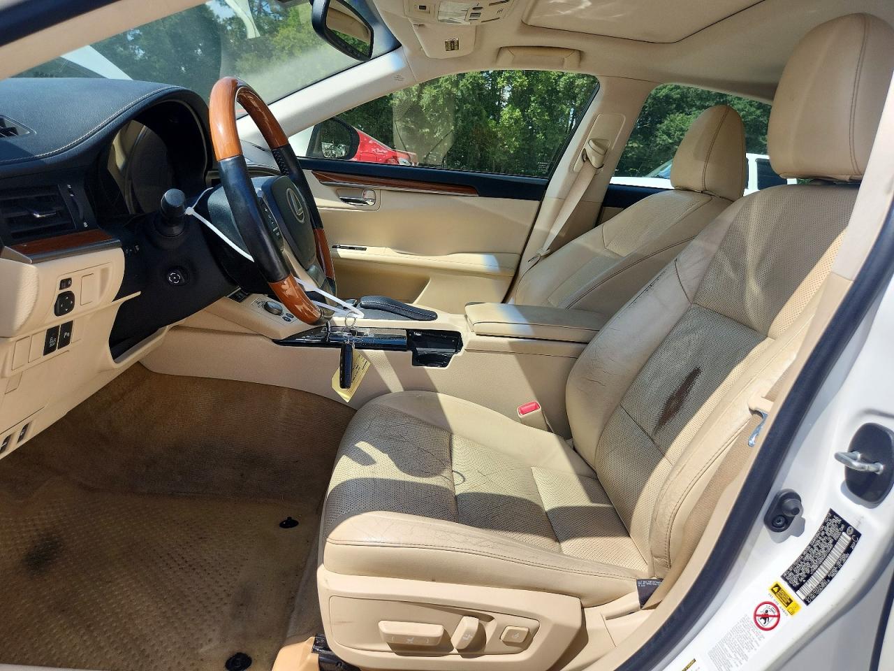2013 Lexus Es 300h White vin: JTHBW1GG5D2010449