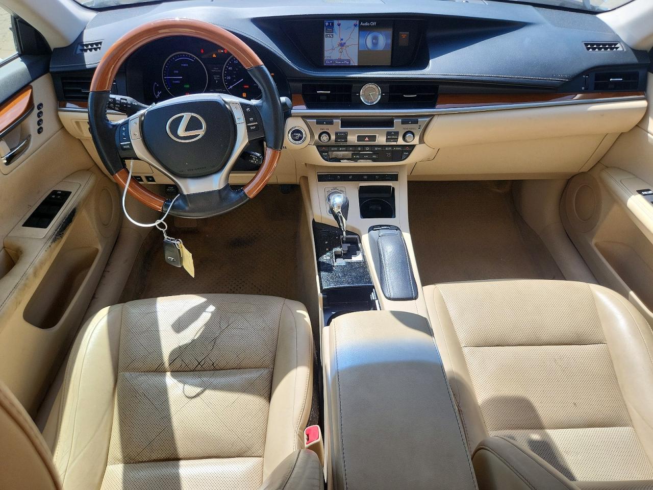 2013 Lexus Es 300h White vin: JTHBW1GG5D2010449