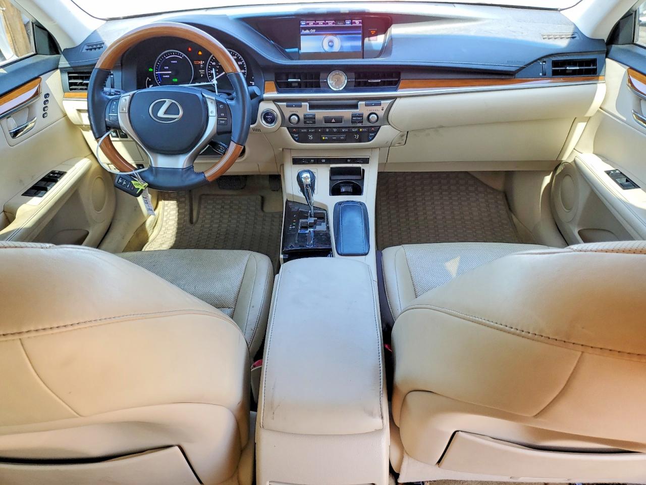 2013 Lexus Es 300h White vin: JTHBW1GG5D2016798