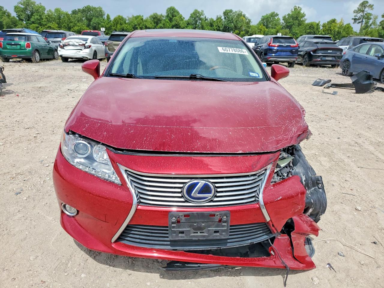 2014 Lexus Es 300h Красный vin: JTHBW1GG5E2044067